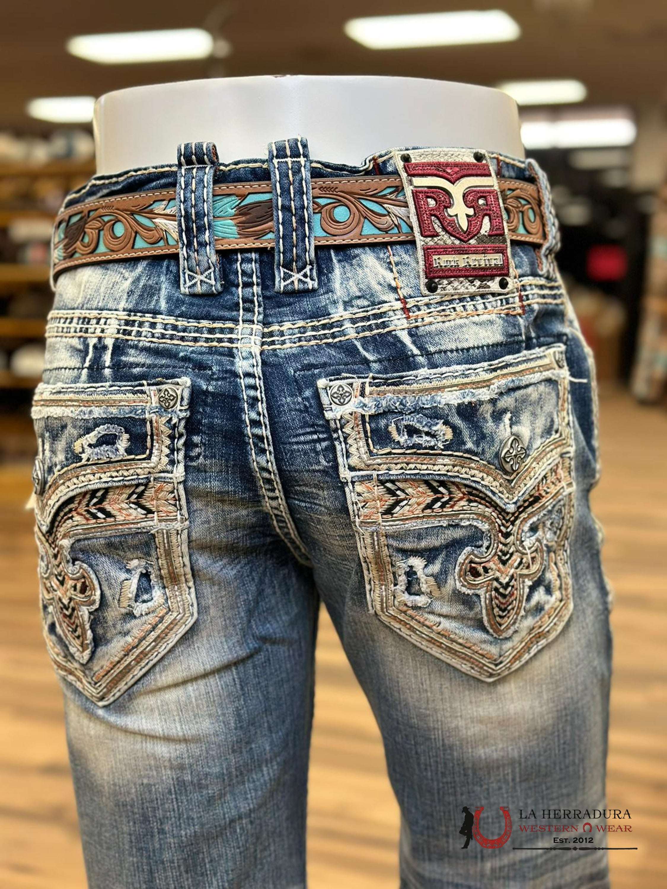 Rock Revival Mens Jeans In Style Eugene Ropa Hombres