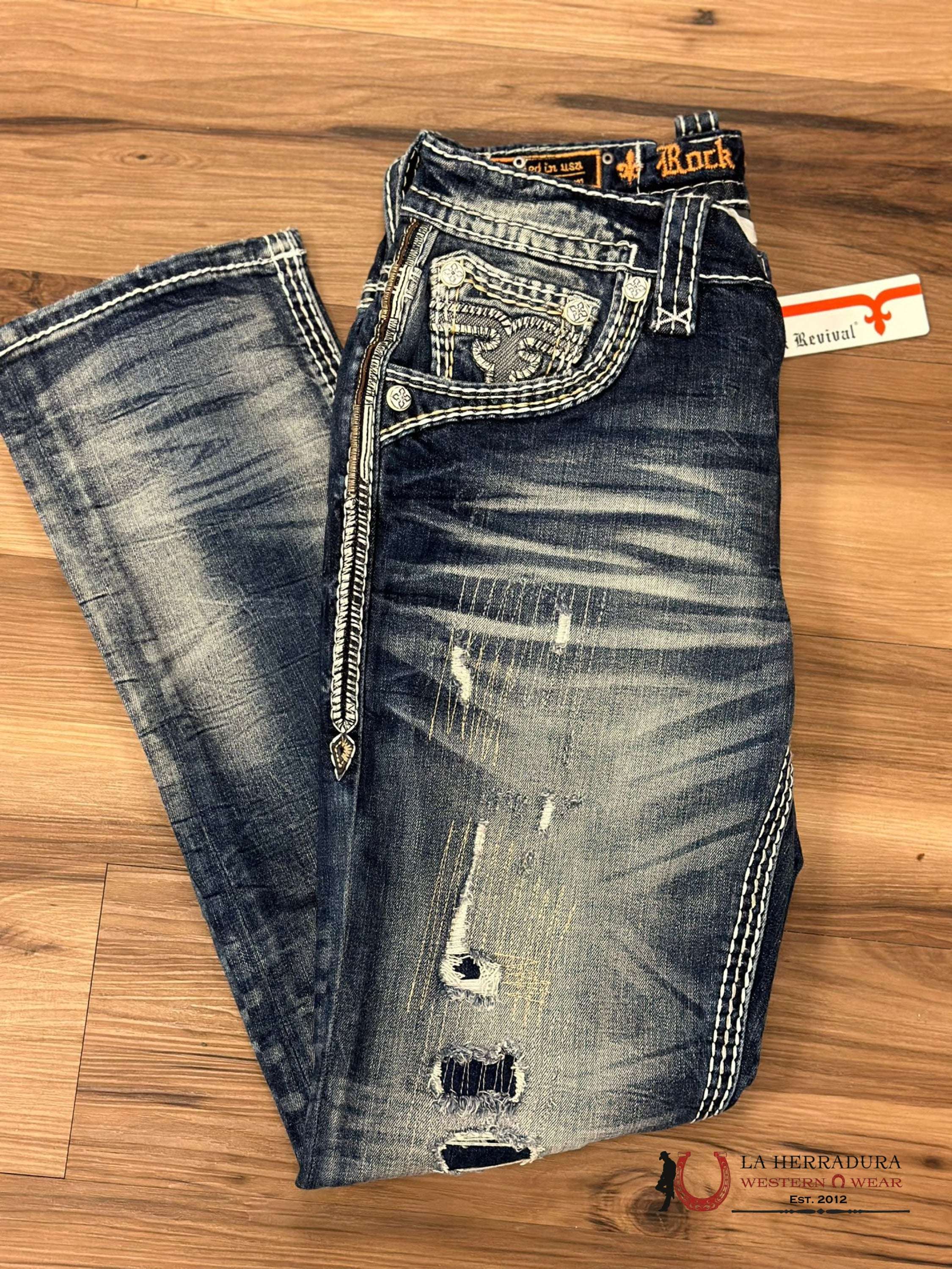 Rock Revival Mens Jeans In Style Hadriel Ropa Hombres