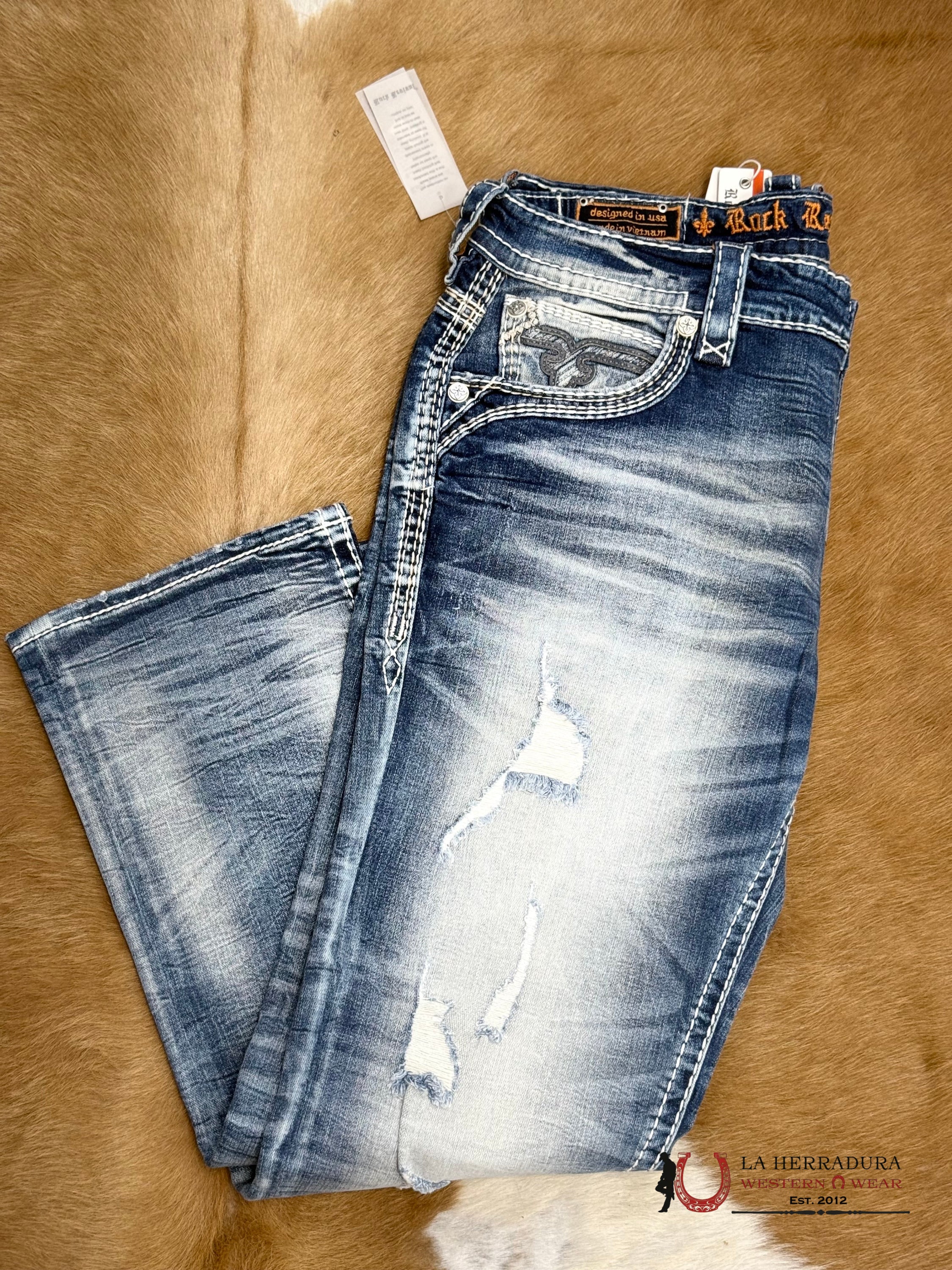 Rock Revival Mens Jeans in Style Kylo Straight Leg ROPA HOMBRES