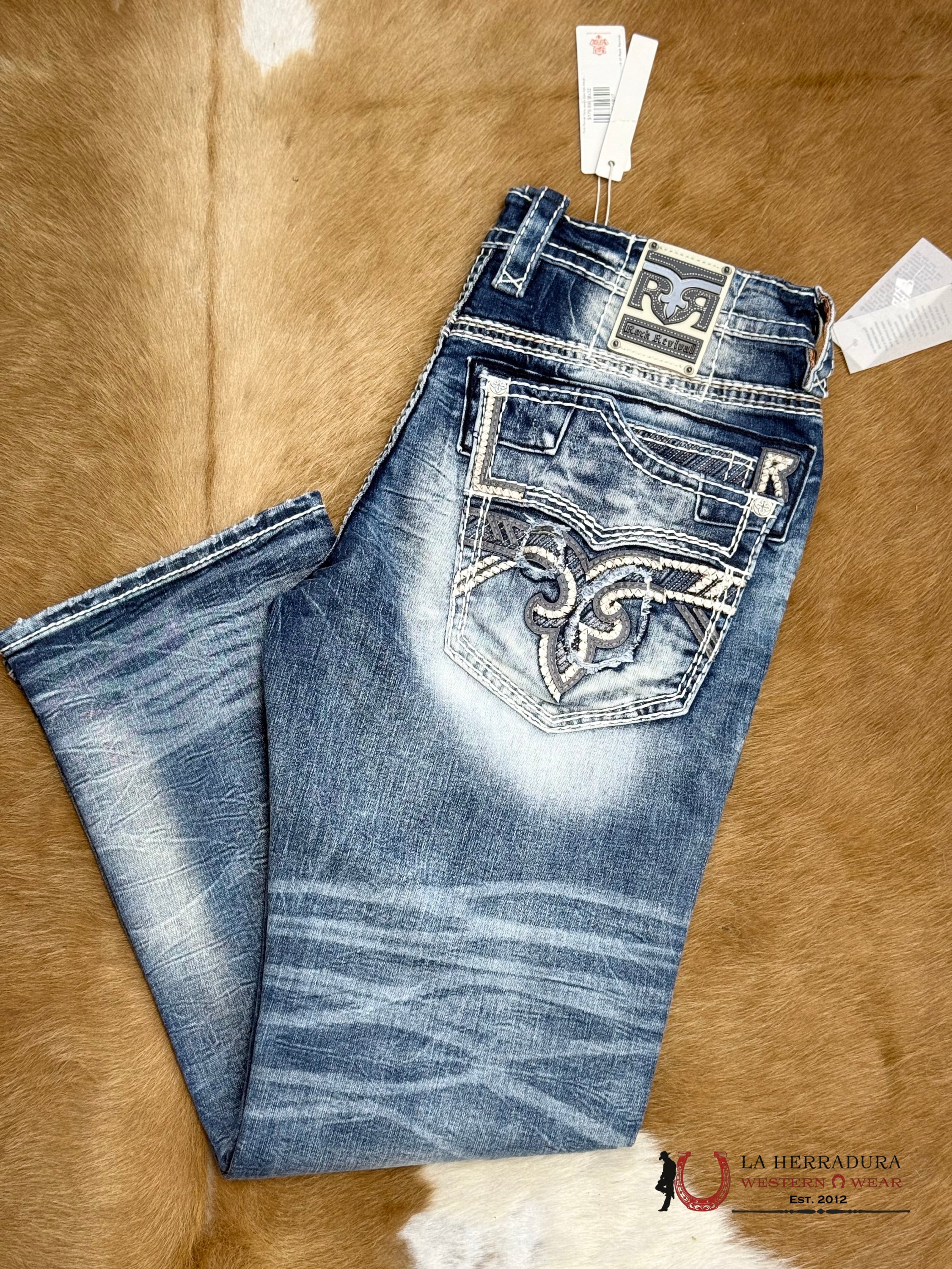 Rock Revival Mens Jeans in Style Kylo Straight Leg ROPA HOMBRES