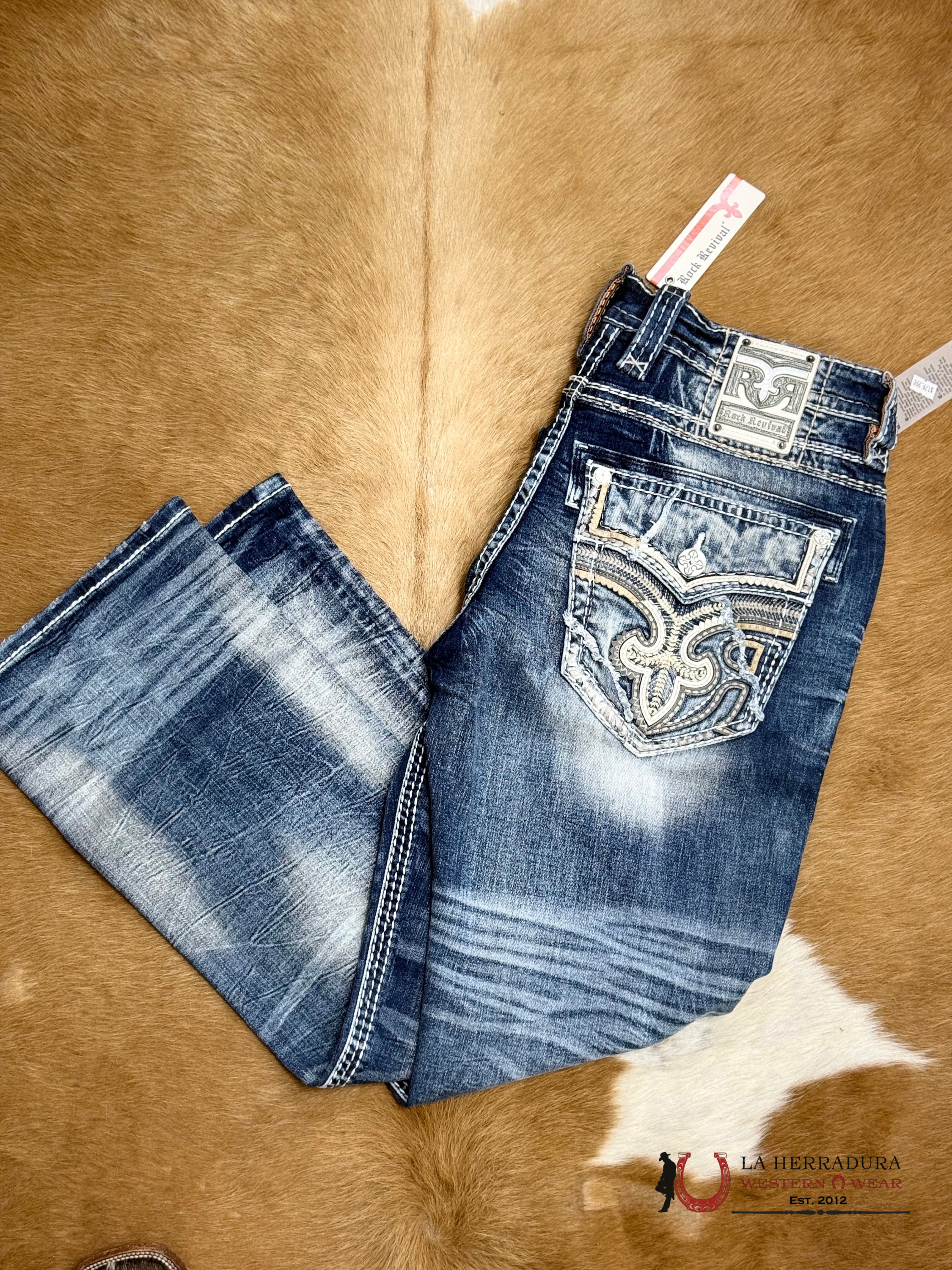 ROCK REVIVAL MENS JEANS TAD BOOT CUT ROPA HOMBRES