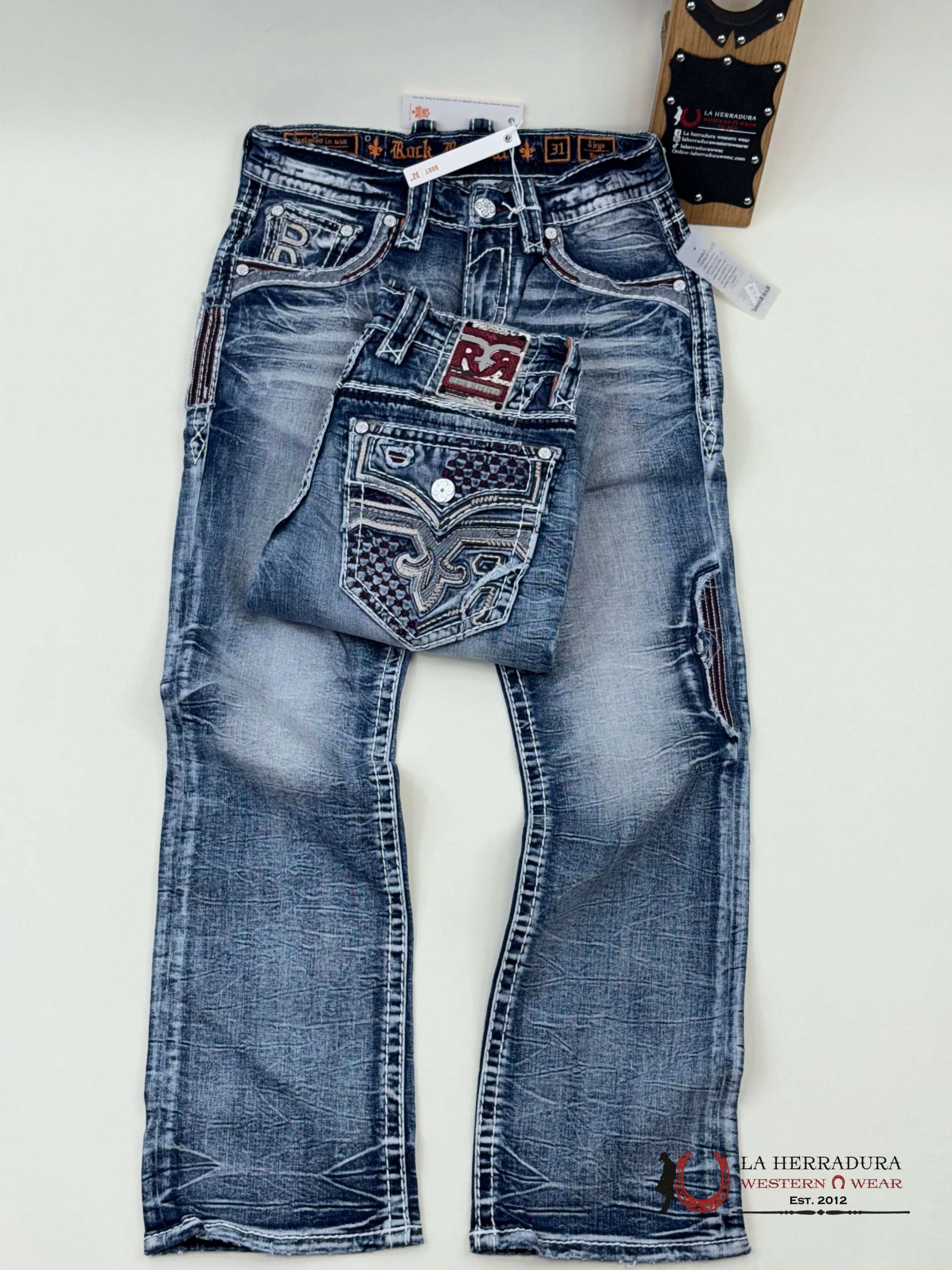Rockrevival Skye Boot Jeans Ropa Hombres