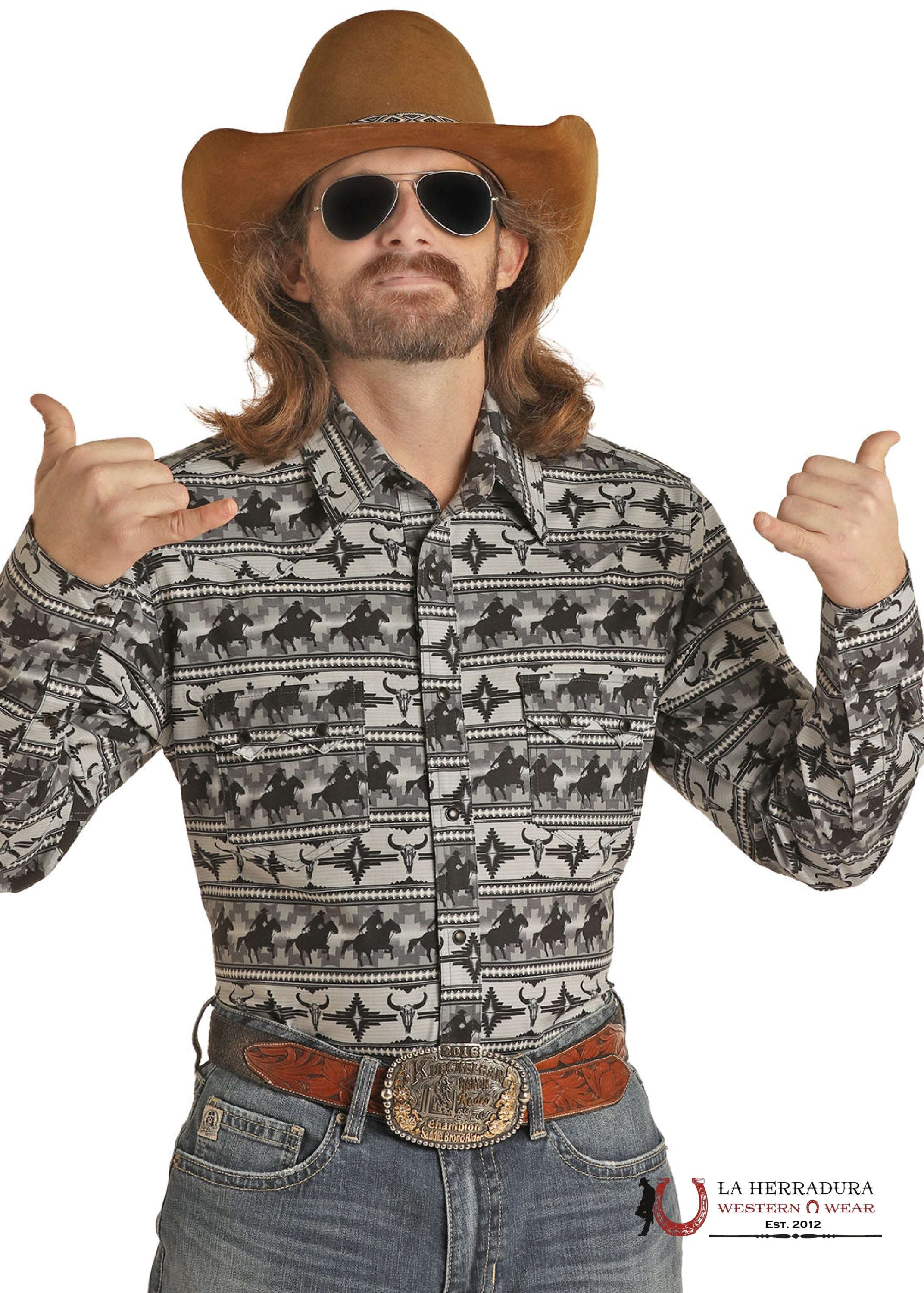 ROCK&ROL LONG SLEEVE CHARCOAL RRMSOSRZ0L ROPA HOMBRES