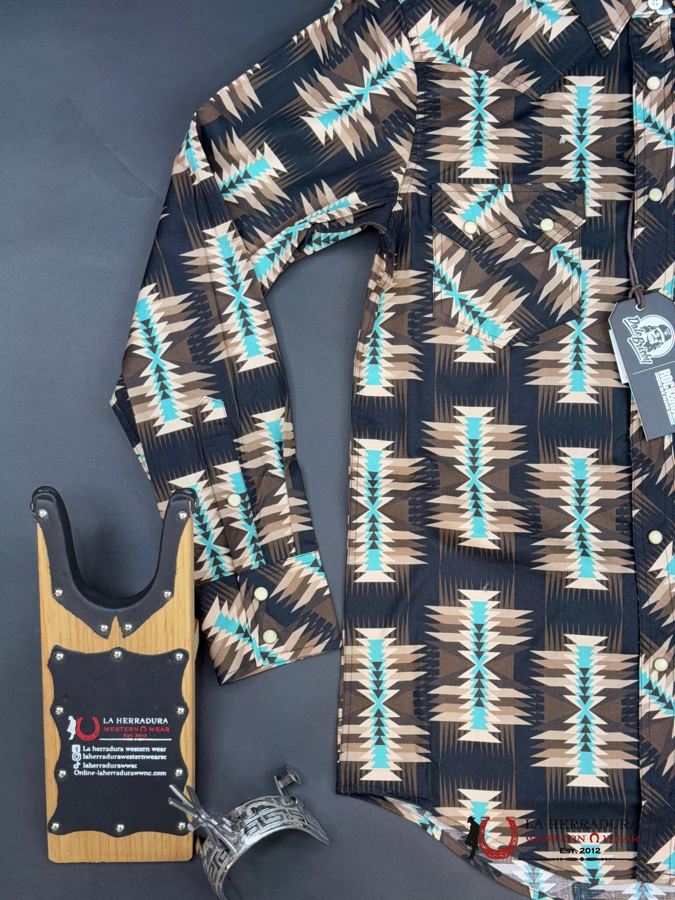 ROCK&ROL SHIRT LONG SLEEVE DARK BROWN BMN2S04732 ROPA HOMBRES