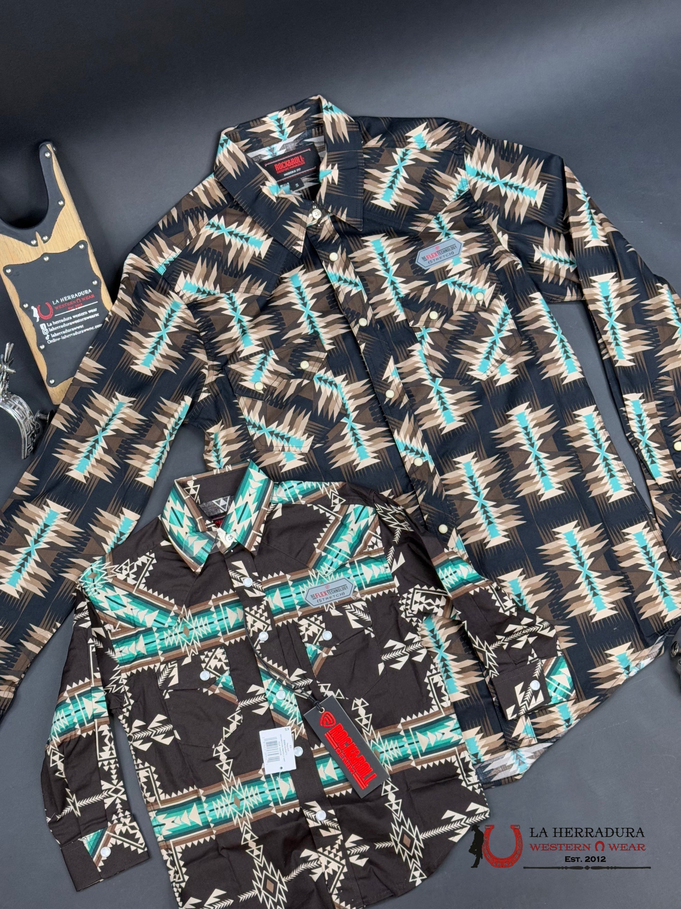 ROCK&ROL SHIRT LONG SLEEVE DARK BROWN BMN2S04732 ROPA HOMBRES