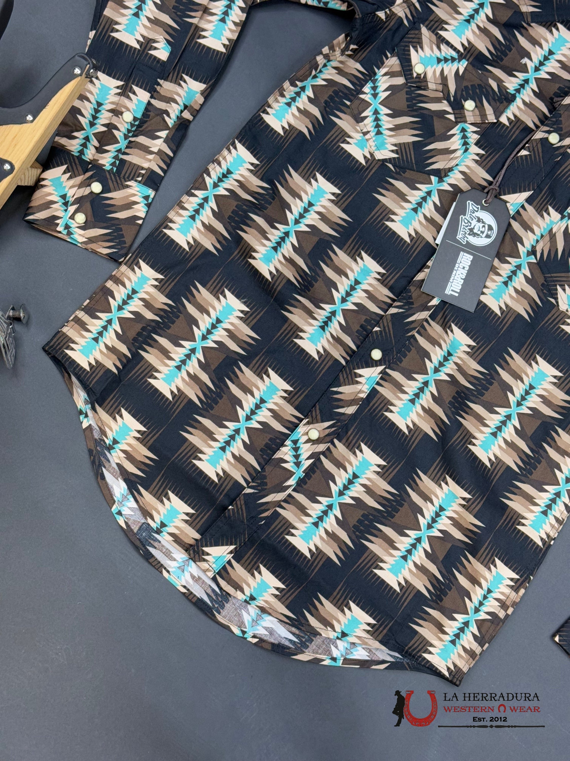 ROCK&ROL SHIRT LONG SLEEVE DARK BROWN BMN2S04732 ROPA HOMBRES