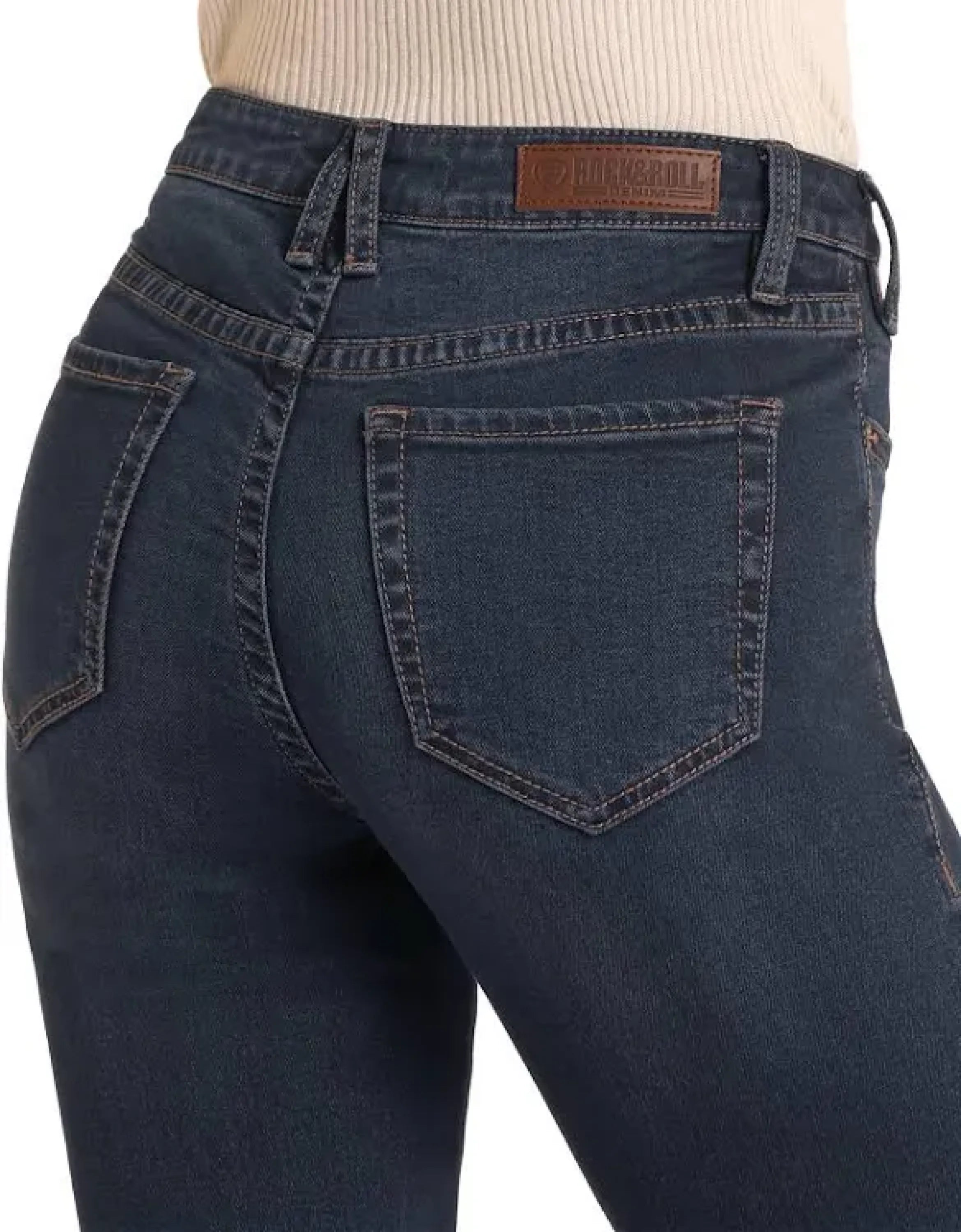 Rock&Roll Aztec Mid Rise Trouser Jeans Women