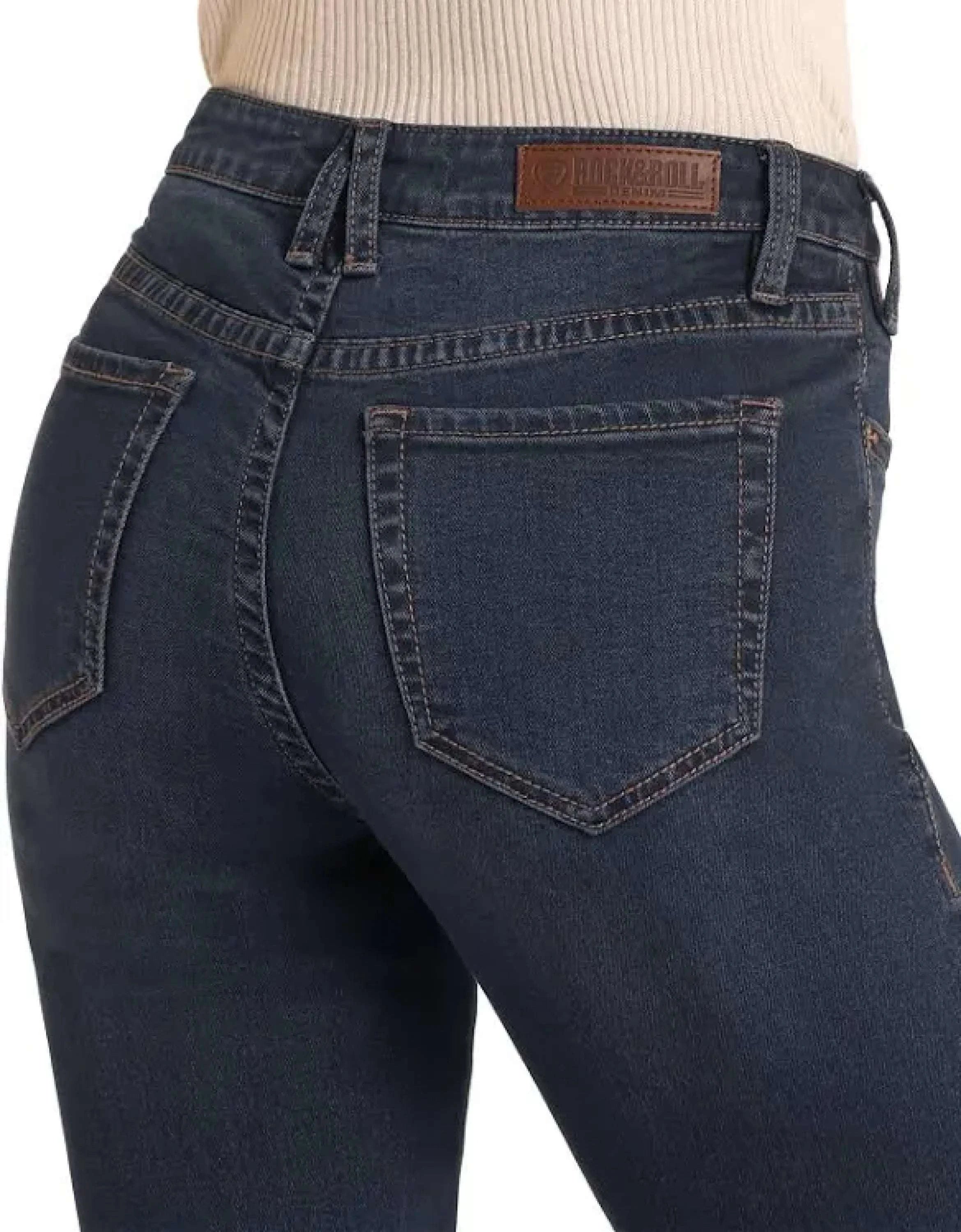 Rock&Roll Aztec Mid Rise Trouser Jeans Women