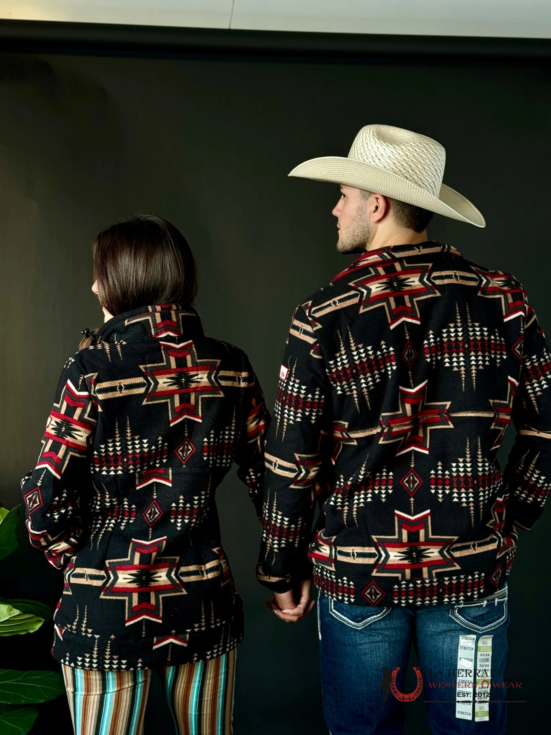 Rock & Roll Aztec Printed Fleece Pullover Black Ropa Hombres