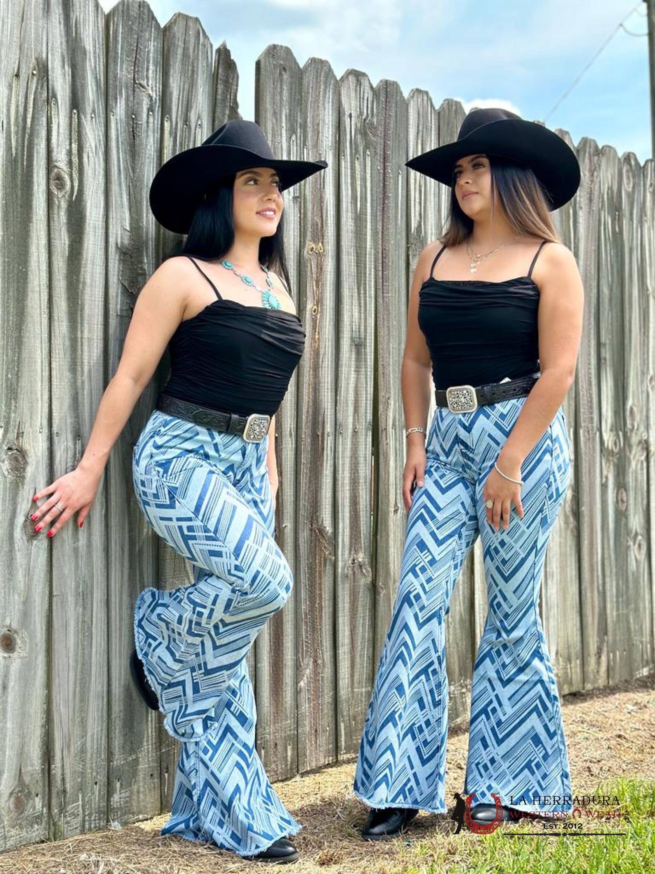 Rock&Roll Bargain Button Bell Blue - 4081 Jeans Women