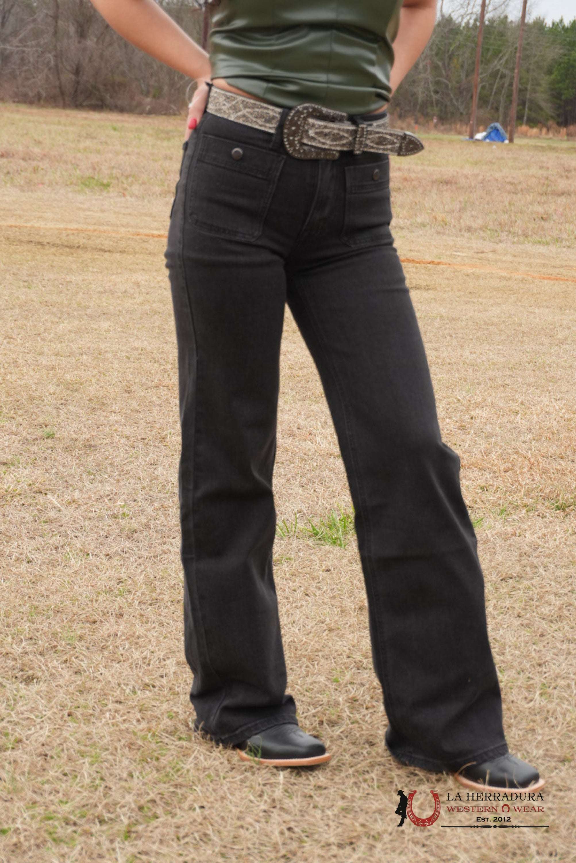 Rock&Roll Black Denim Trouser ROCK&ROLL JEANS WOMEN