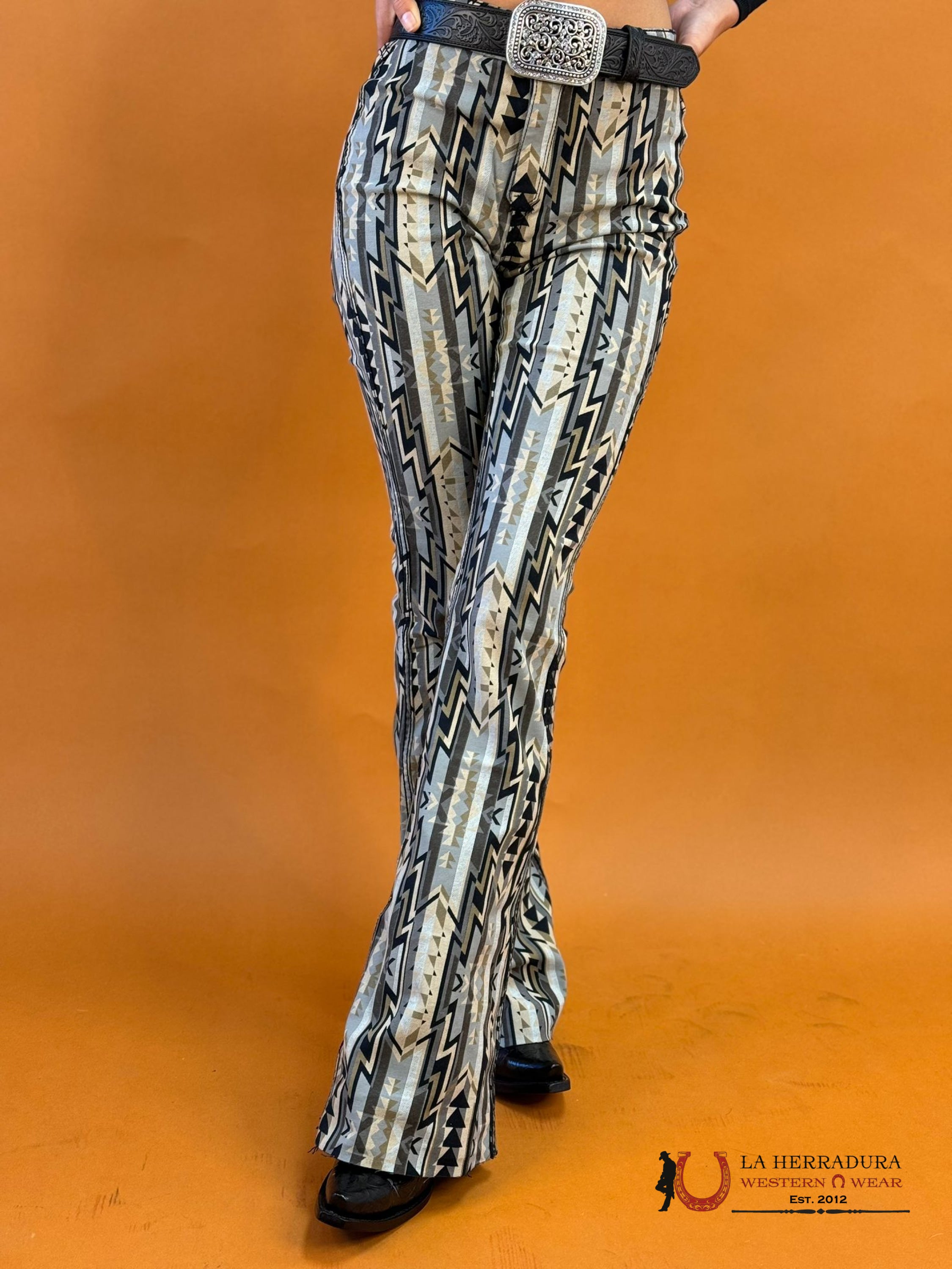 Rock&Roll Black Reversible Button Flare - 6078 Jeans Women