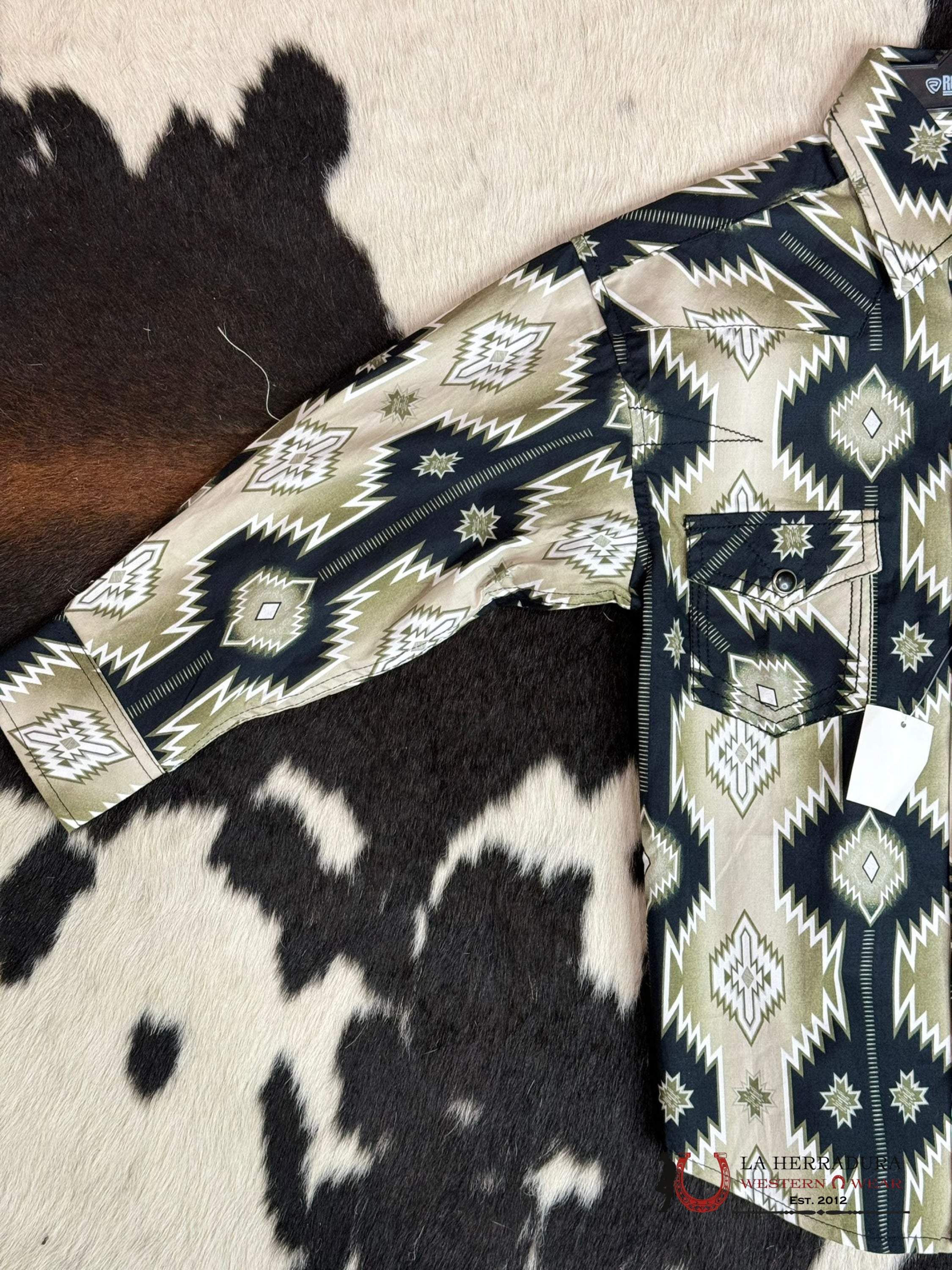 Rock&Roll Boys Olive Black Rrcb Aztec Snap Niños