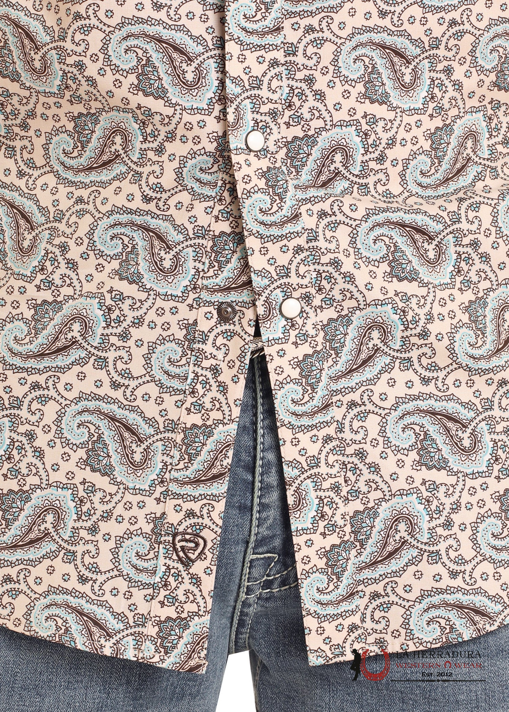 ROCK&ROLL Bright NATURAL Paisley Long Sleeve With Floral Print - BMN2S04730 ROPA HOMBRES