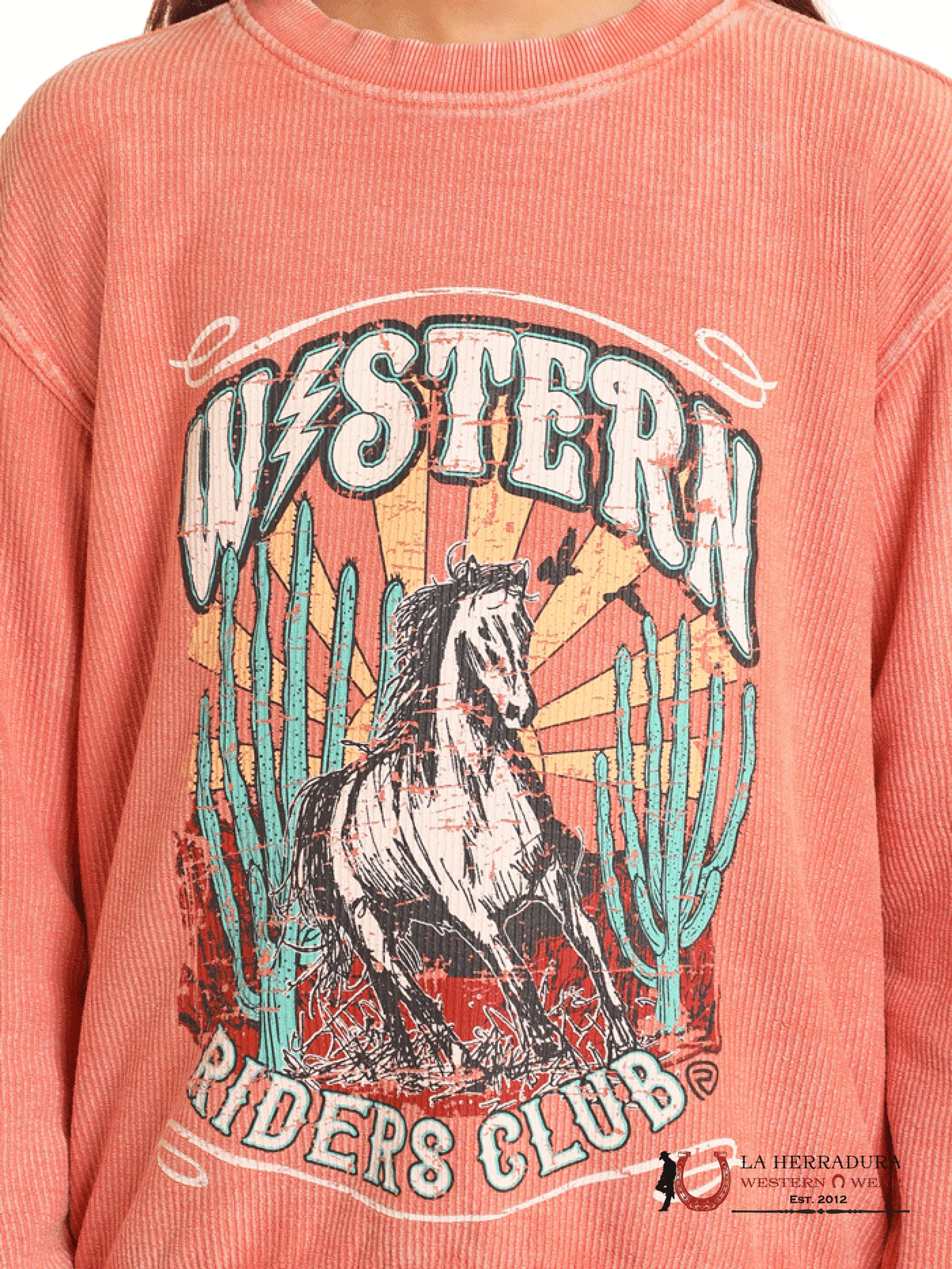 Rock&Roll Coral Graphic Pullover Niñas