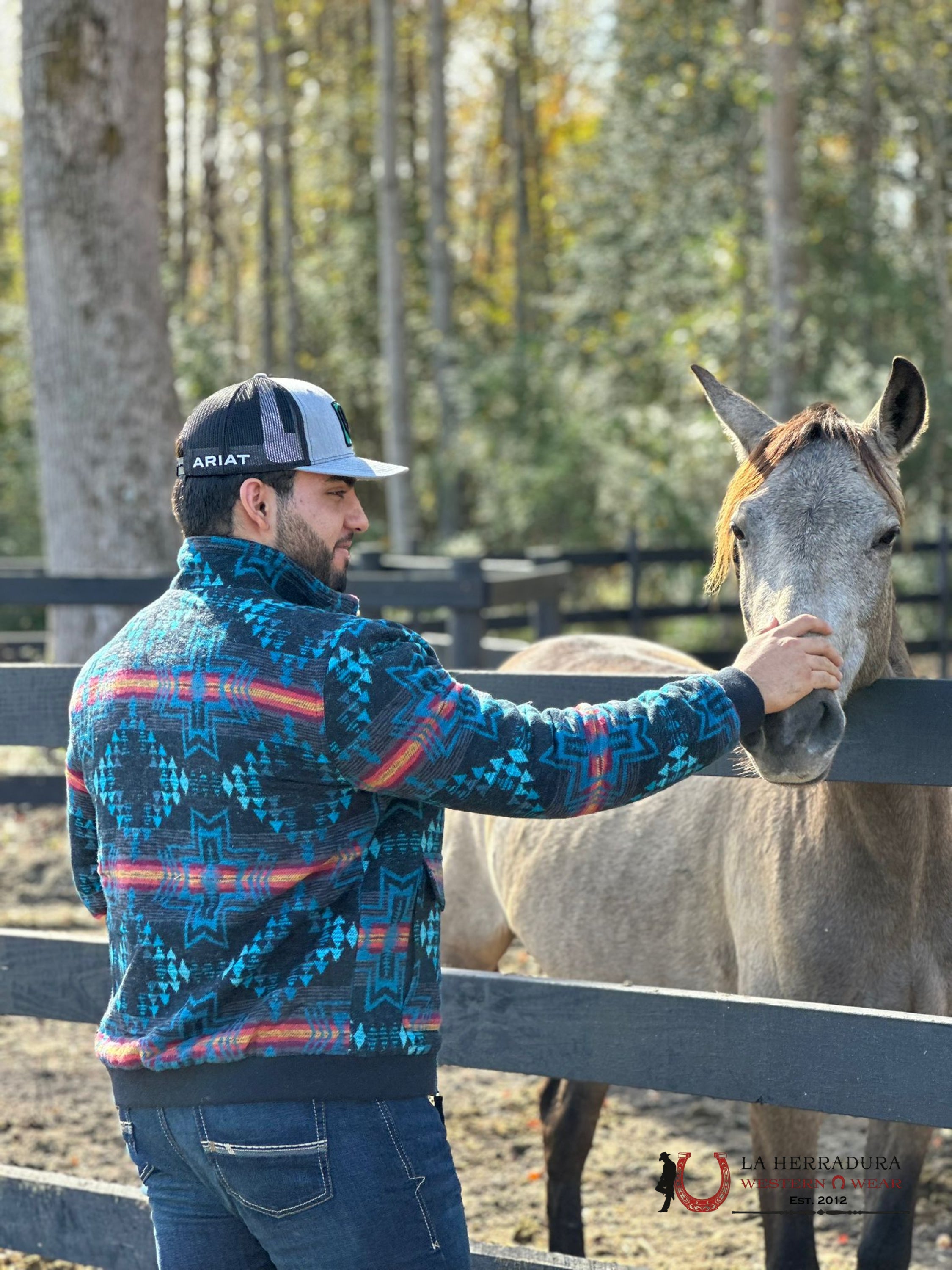 Rock & Roll Cotton Aztec Bomber Coat Ropa Hombres