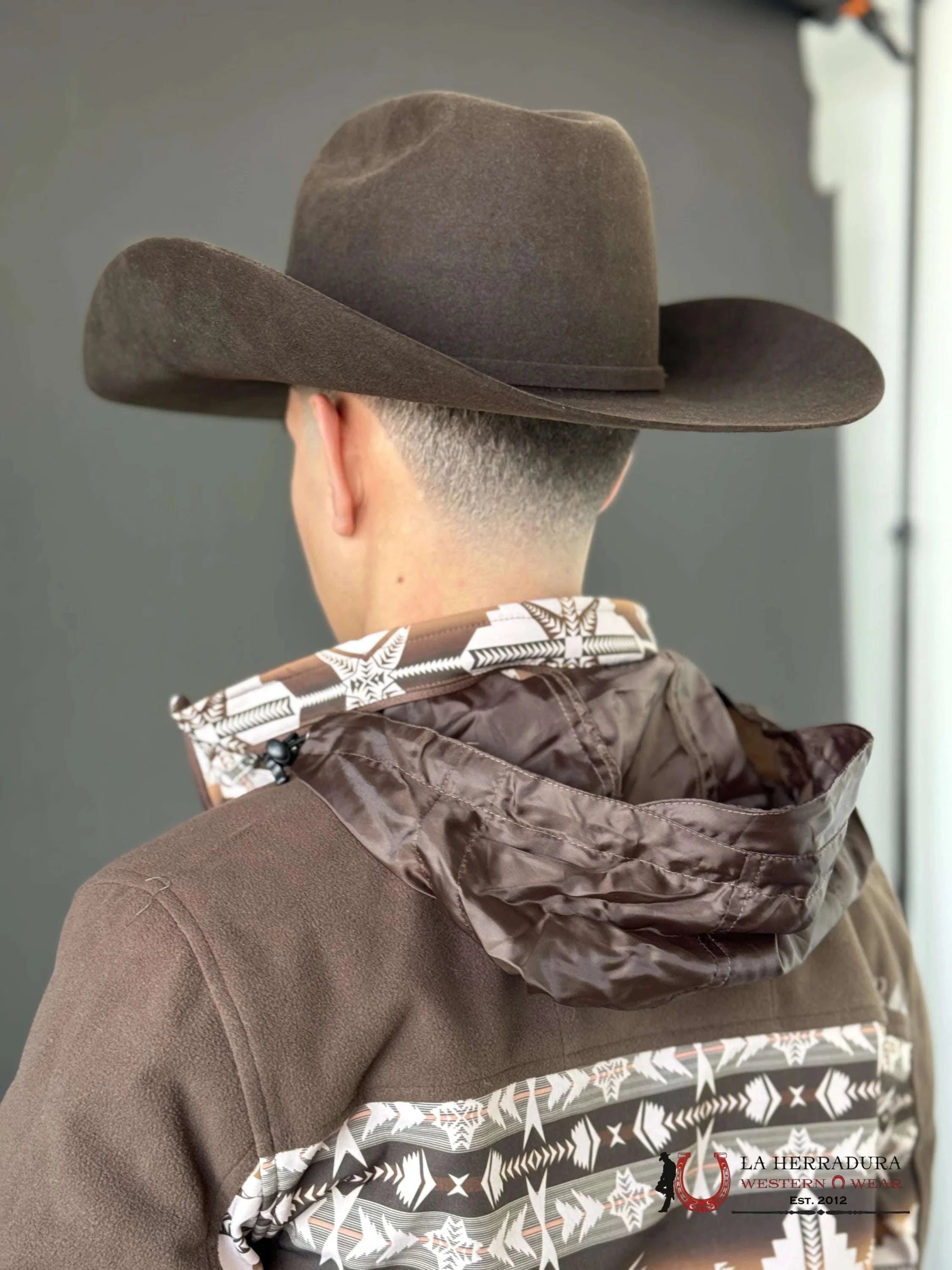 Rock & Roll Dark Brown Printed Aztec Softshell Jacket Ropa Hombres