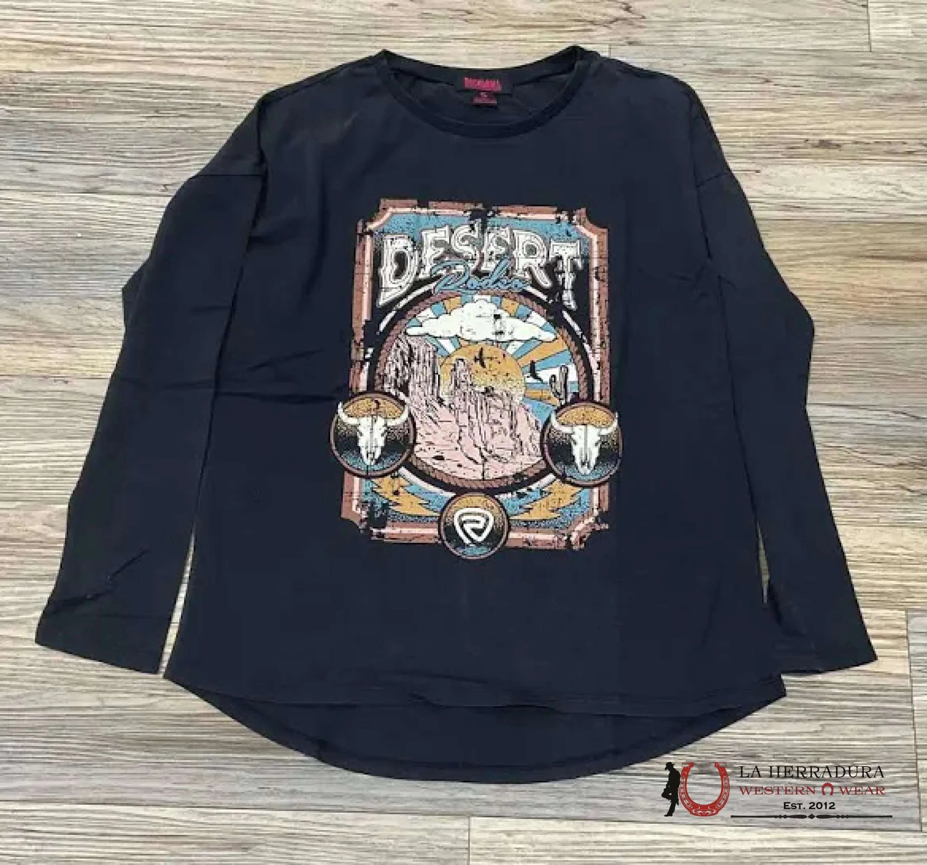 Rock&Roll Denim Ladies Long Sleeve Graphic T-Shirt BW22T02713 ROPA MUJERES