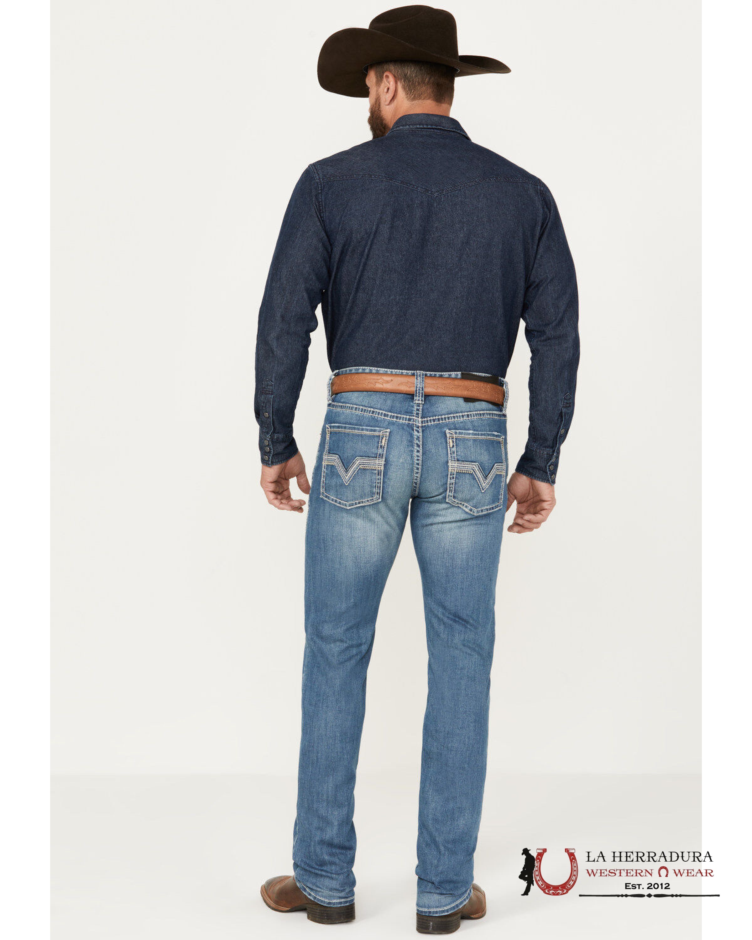 ROCK&ROLL DENIM MEDIUM VINTAGE ROPE STEETCH EMBROIDERED RIFEL SKINNY RRMD2MR1IJ ROPA HOMBRES