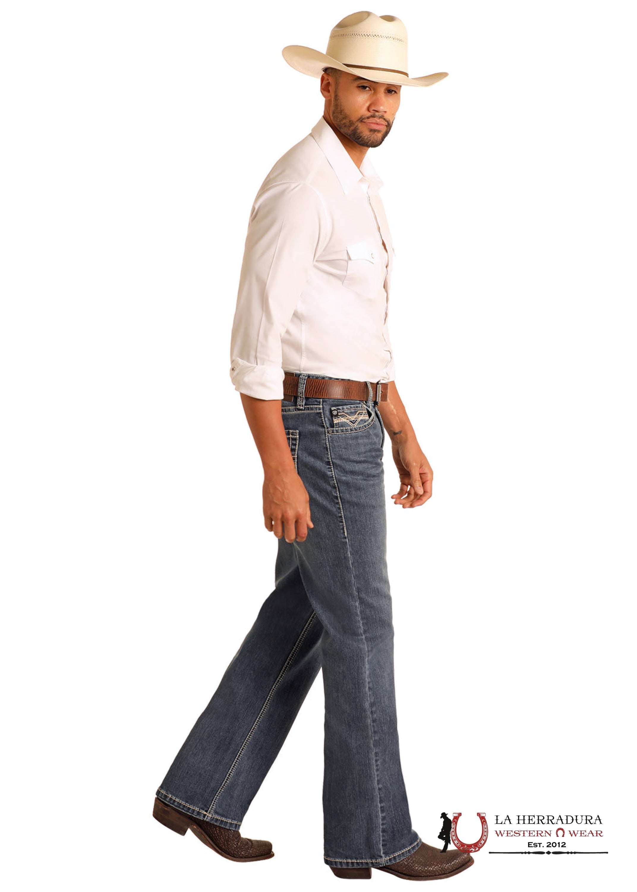 ROCK&ROLL DOYBLE BARREL BOOTCUT RELAXED BOOTCUT MEDIUM VINTAGE - BM0DD06122 ROPA HOMBRES