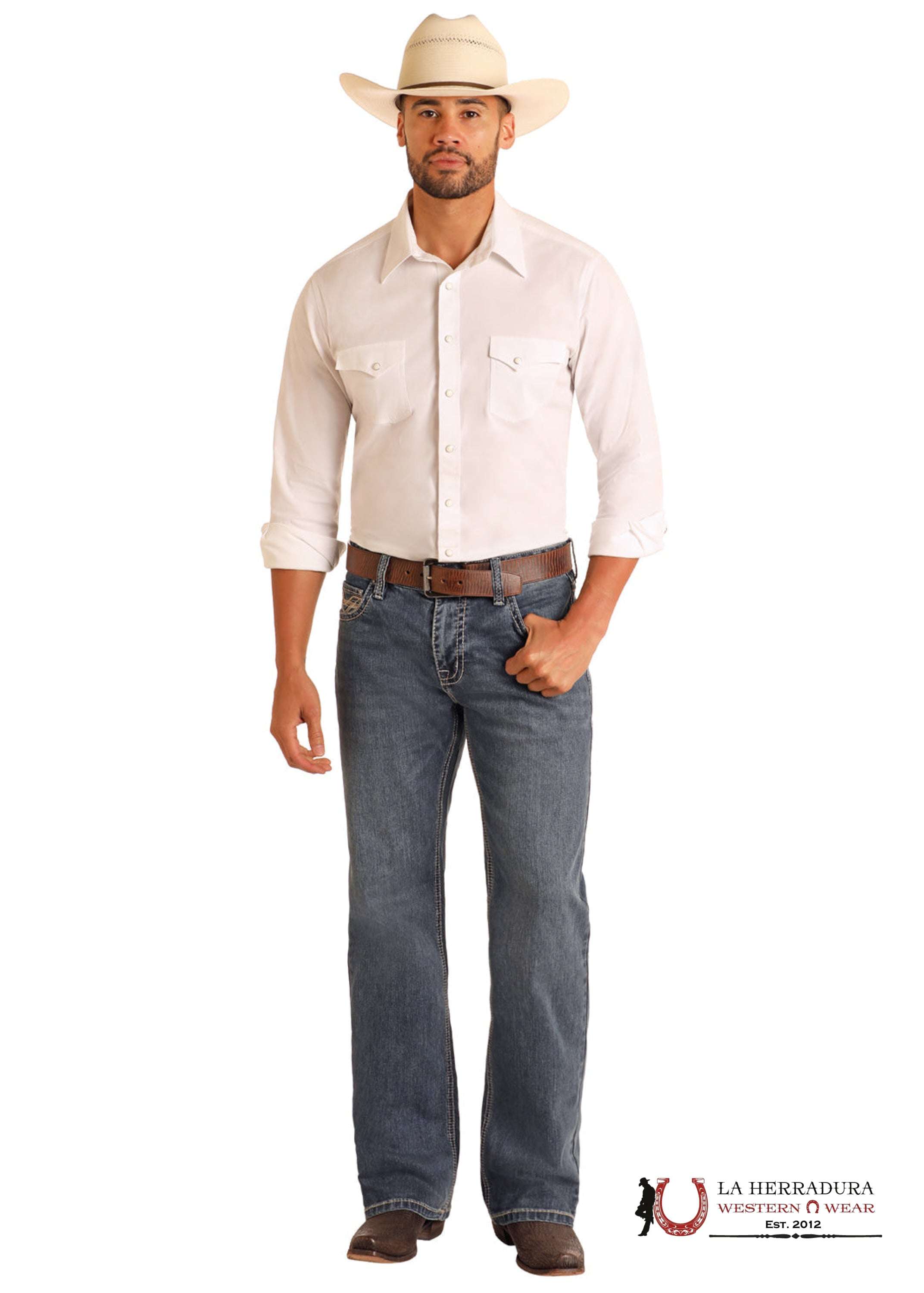 ROCK&ROLL DOYBLE BARREL BOOTCUT RELAXED BOOTCUT MEDIUM VINTAGE - BM0DD06122 ROPA HOMBRES