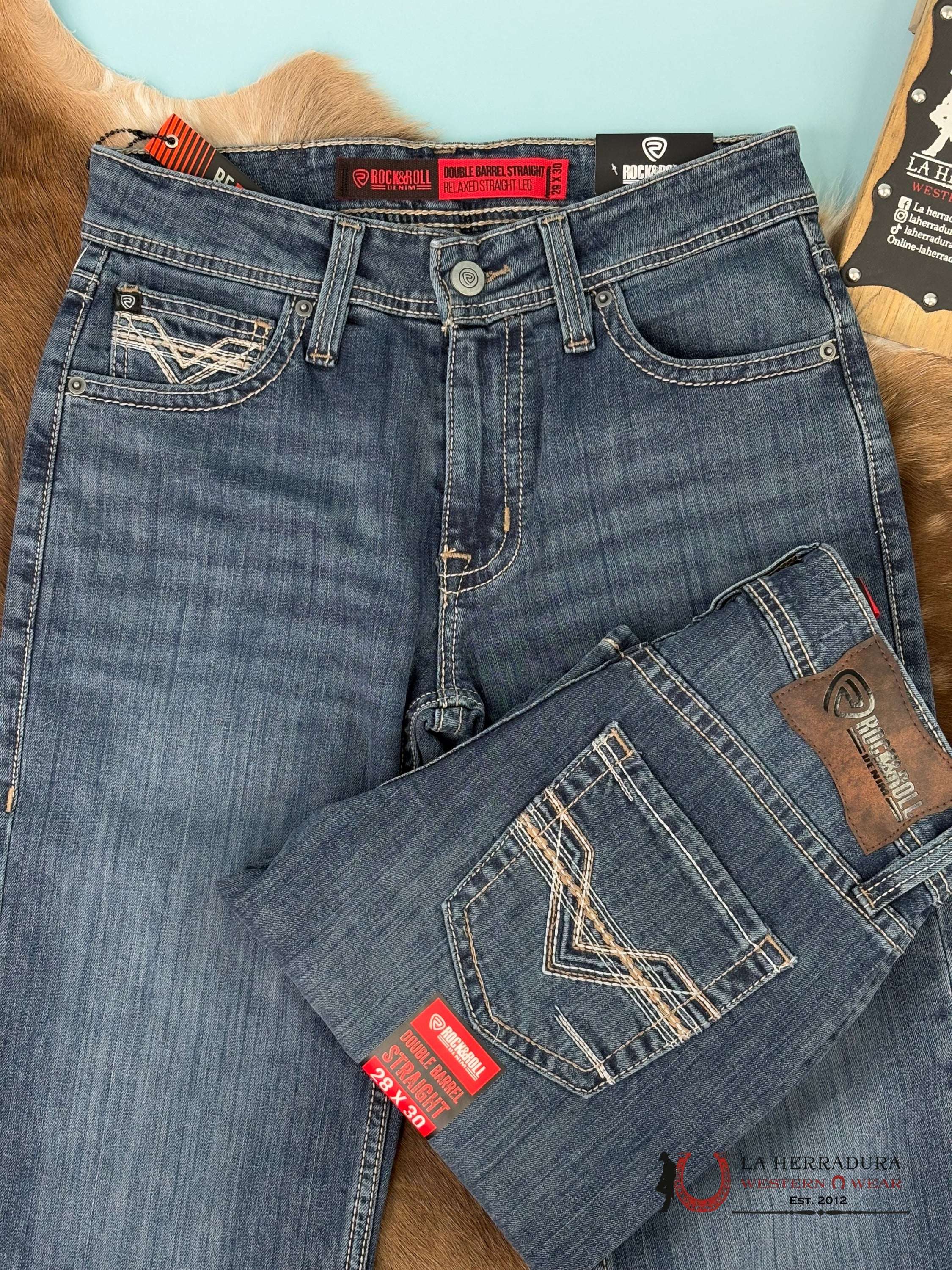 Rock&Roll Double Barrel Straight Relaxed Fit Ropa Hombres