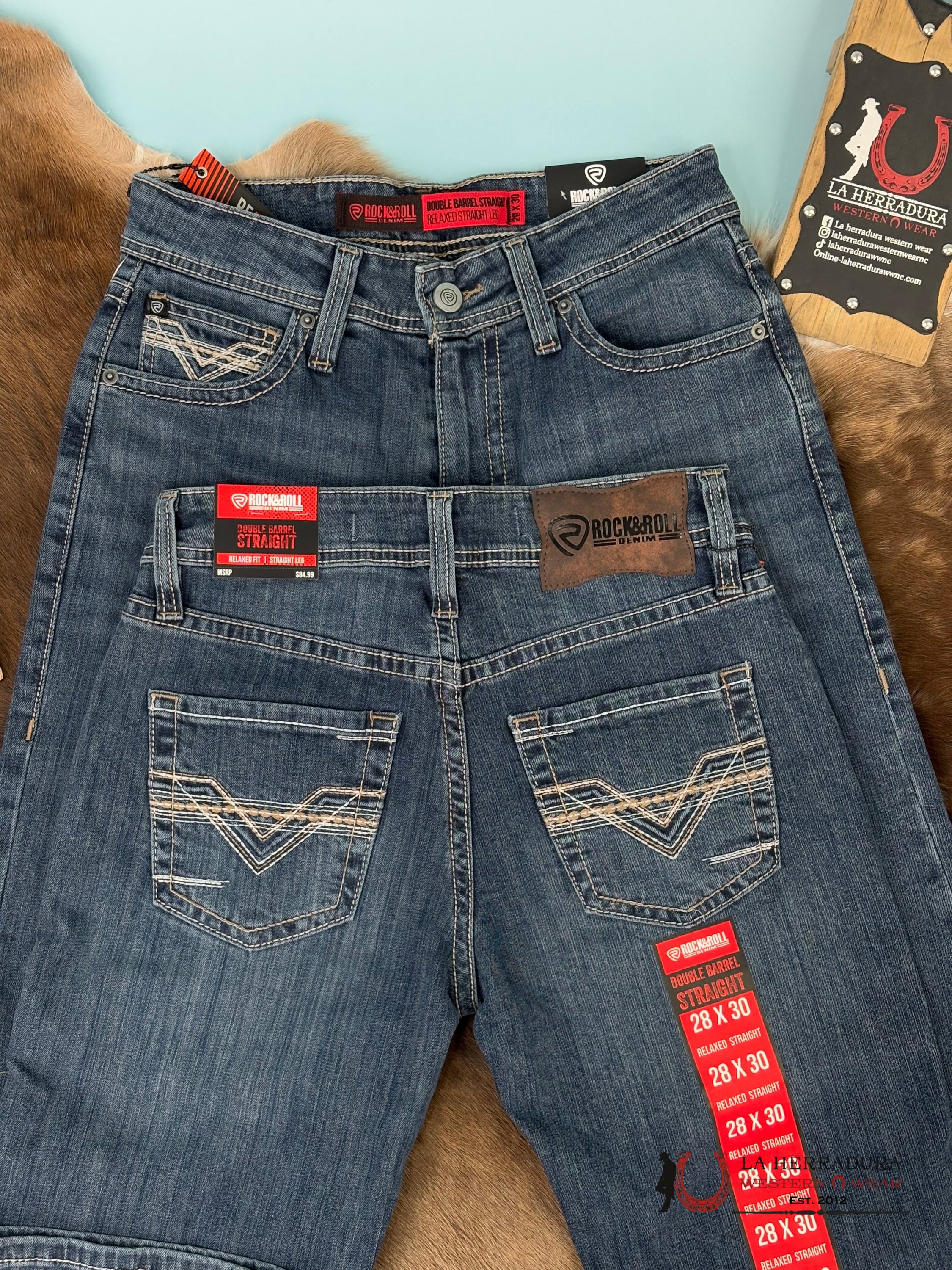 Rock&Roll Double Barrel Straight Relaxed Fit Ropa Hombres