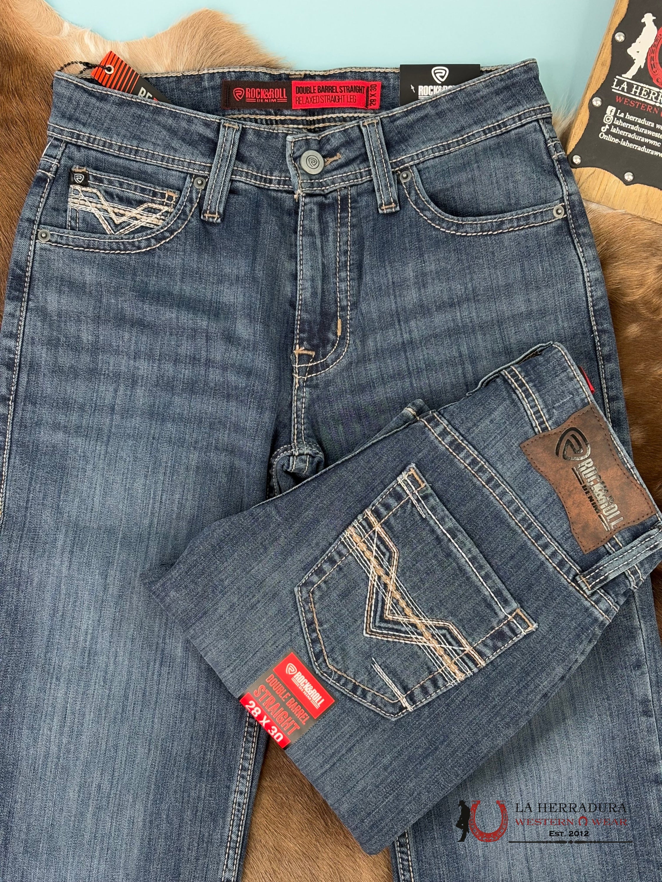 Rock&Roll Double Barrel Straight Relaxed Fit Ropa Hombres