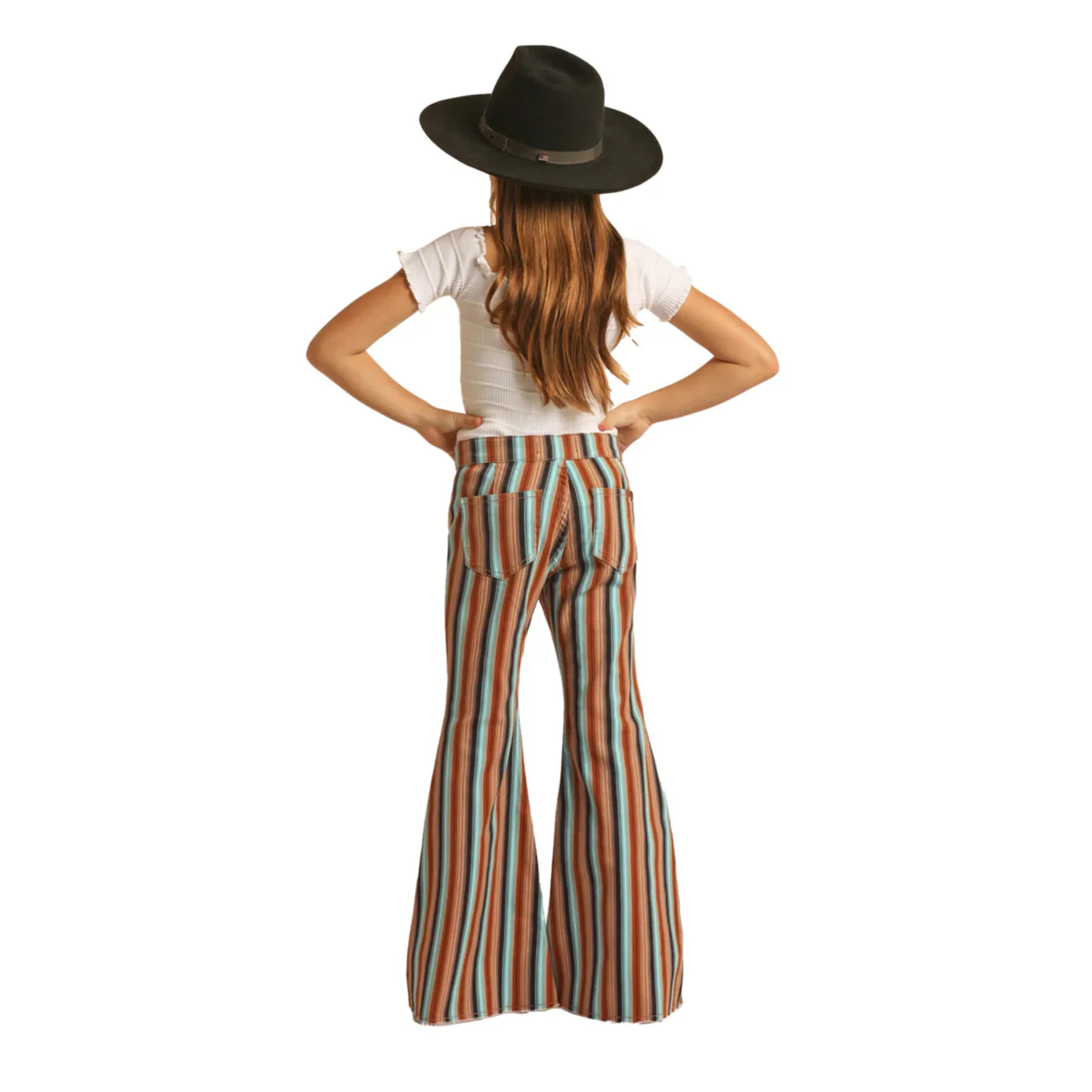 ROCK&ROLL GIRLS Brown Aztec JEANS -RRGD7PRZQX NIÑOS