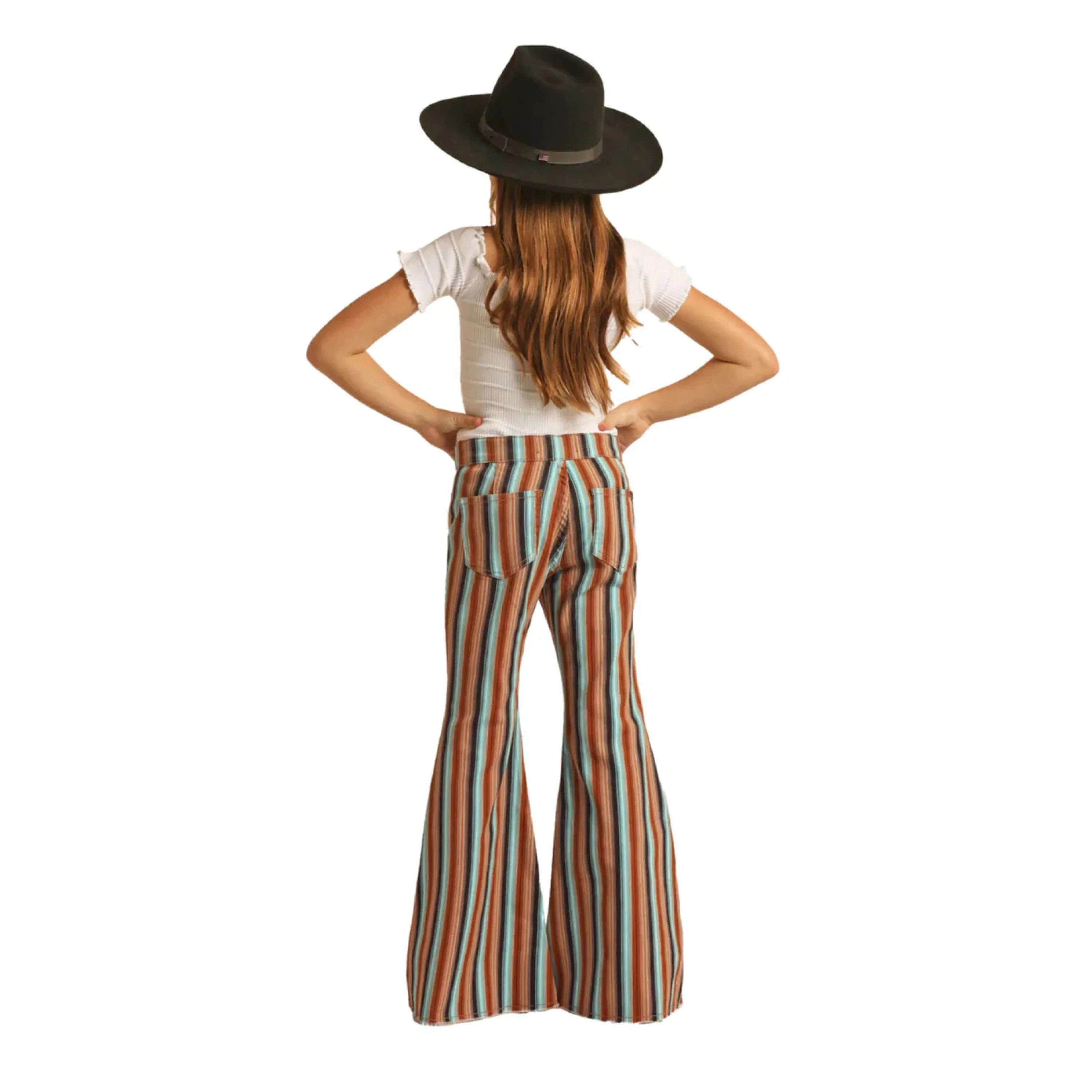 ROCK&ROLL GIRLS Brown Aztec JEANS -RRGD7PRZQX NIÑOS