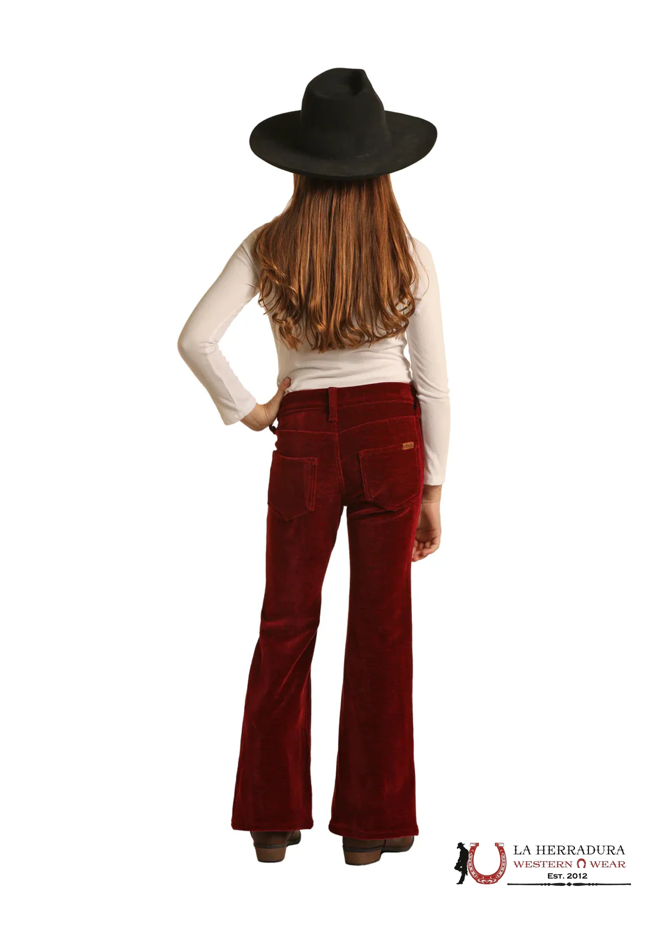 ROCK&ROLL GIRLS RED CORDUROY BUTTON FLARE BG6PD02933 NIÑOS