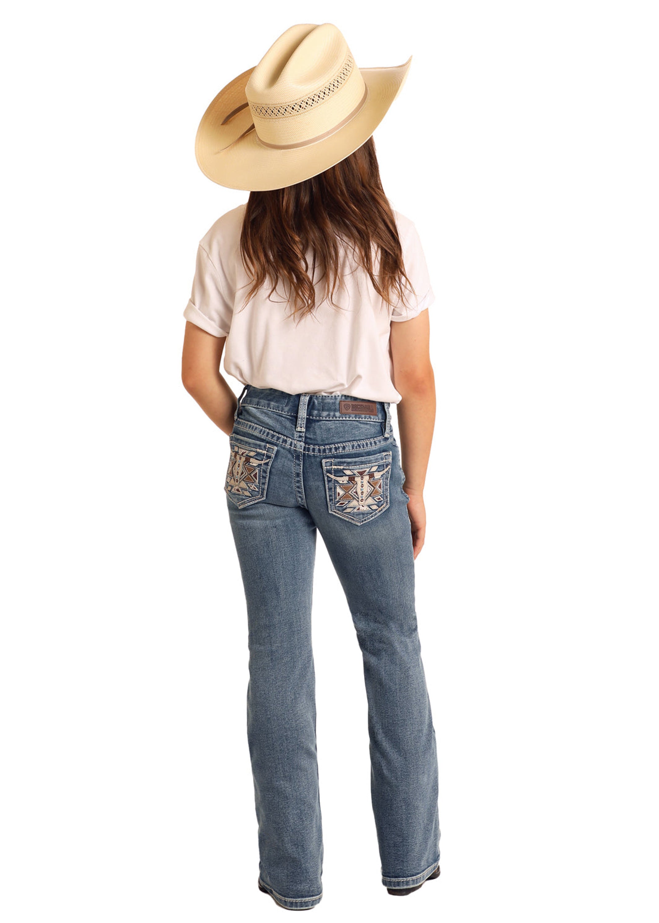 Rock&Roll Girls STEER HEAD EMB BOOT MEDIUM VINTAGE BG4MD06026 NIÑOS