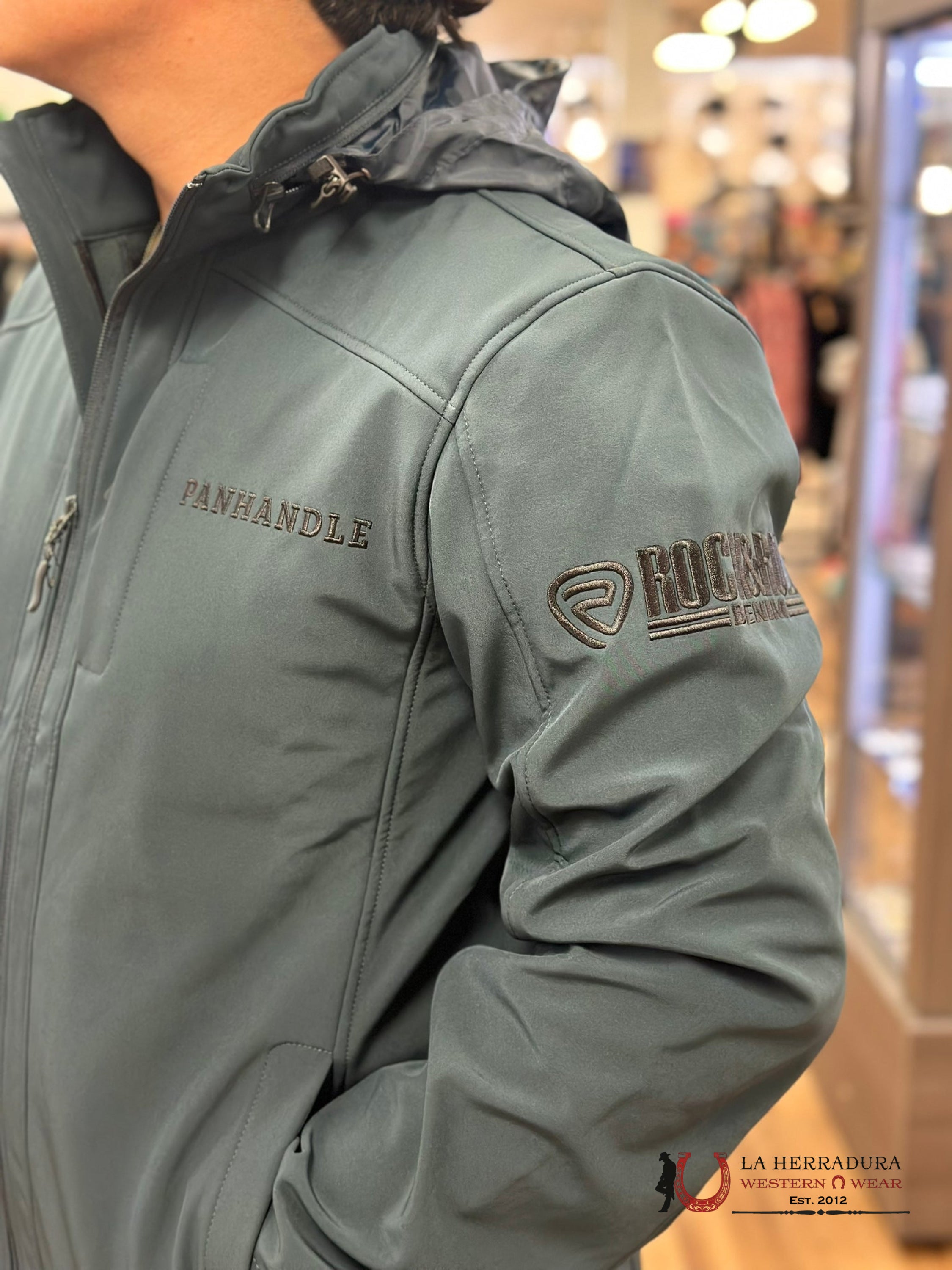 Rock & Roll Jacket Performance Emb Softshell Indigo Ropa Hombres