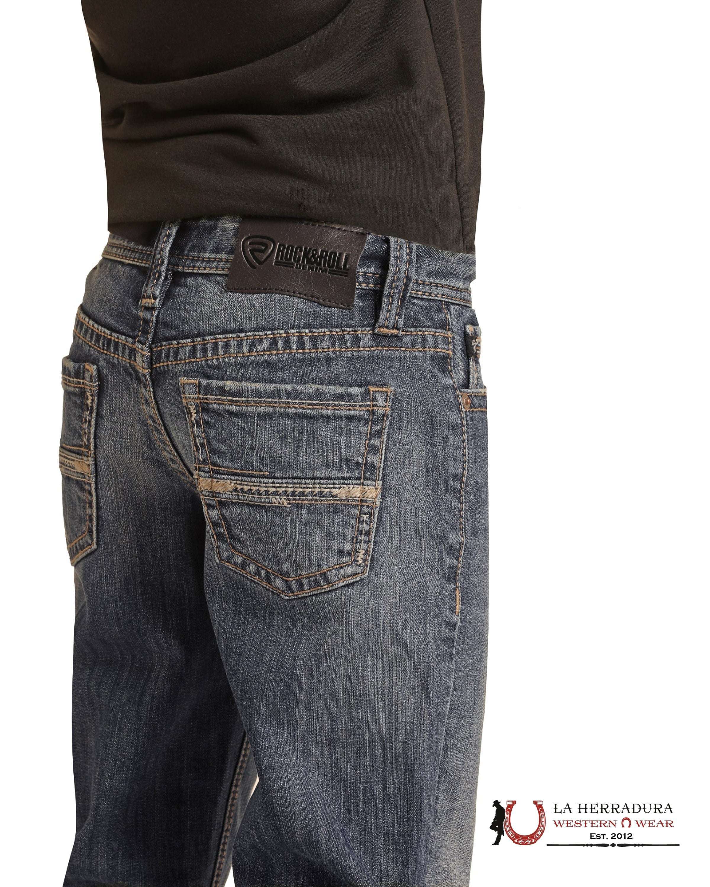 ROCK&ROLL JEANS BOYS BB GUN REGULAR FIT BOOTCUT MEDIUM VINTAGE- RRBD0BR0LN NIÑOS