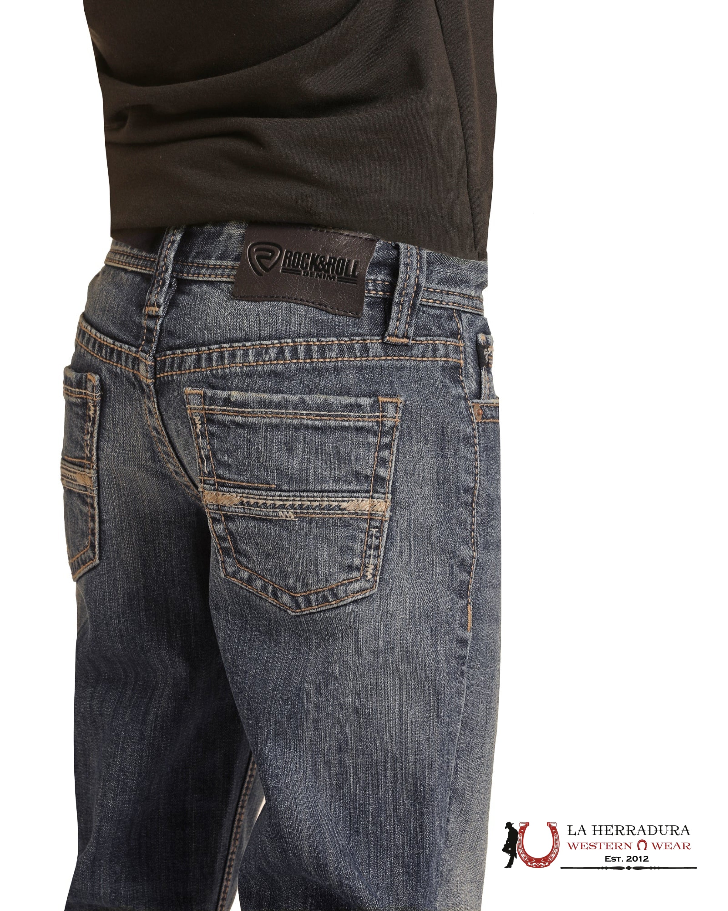ROCK&ROLL JEANS BOYS BB GUN REGULAR FIT BOOTCUT MEDIUM VINTAGE- RRBD0BR0LN NIÑOS