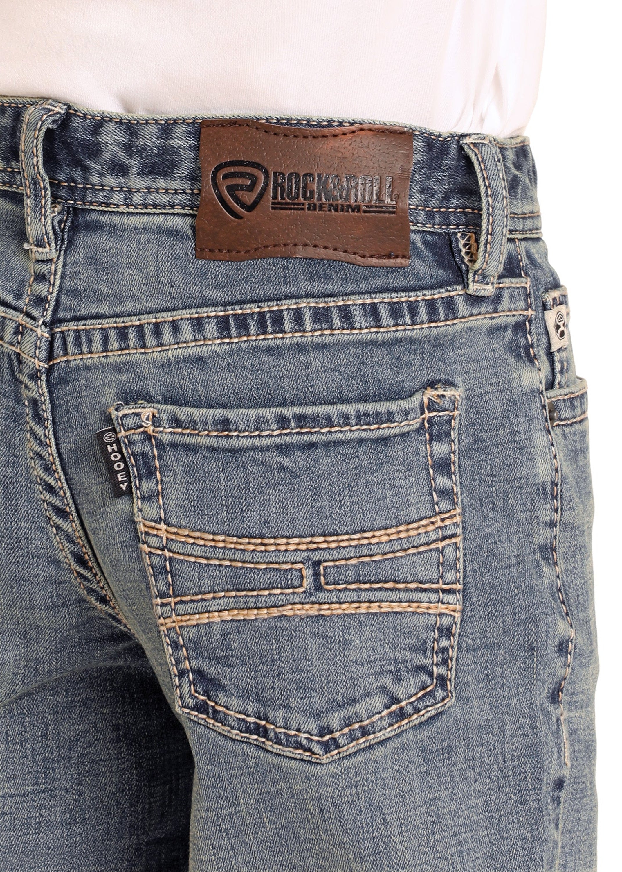 ROCK&ROLL JEANS BOYS MEDIUM VINTAGE HOOEY RAISED DENIM REGULAR FIT/BOOTCUT HB0BD03077 NIÑOS