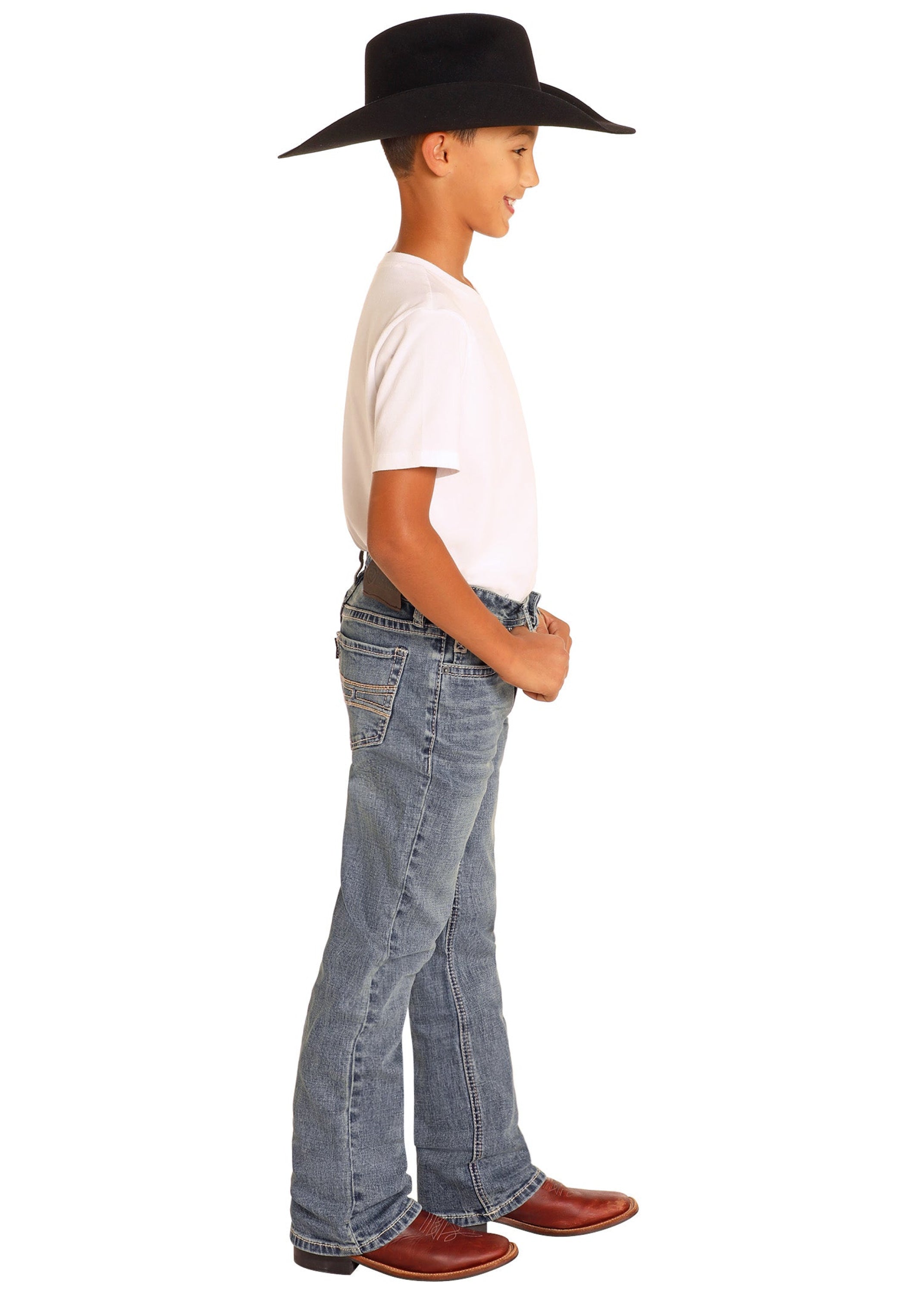 ROCK&ROLL JEANS BOYS MEDIUM VINTAGE HOOEY RAISED DENIM REGULAR FIT/BOOTCUT HB0BD03077 NIÑOS