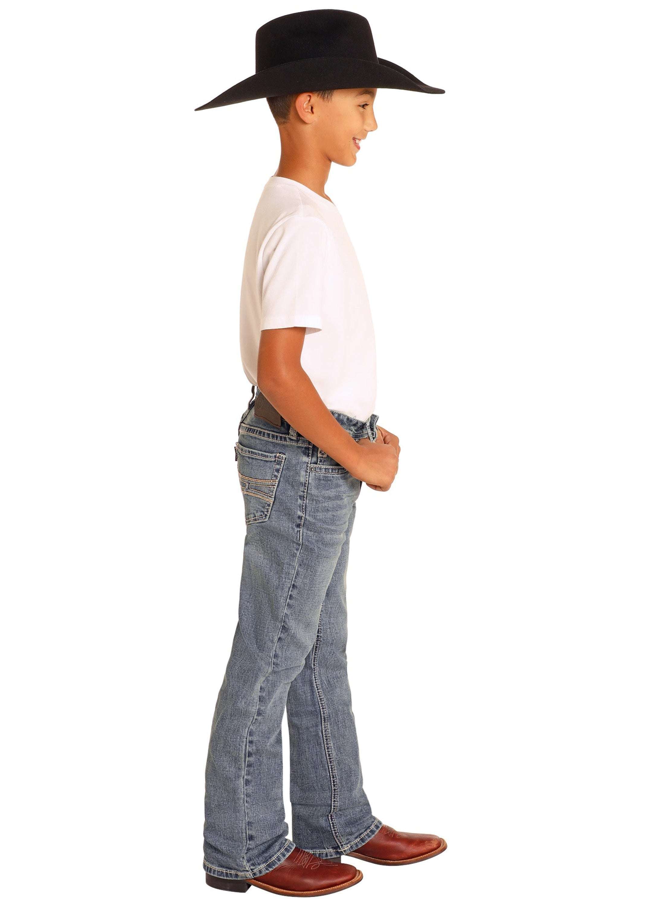 ROCK&ROLL JEANS BOYS MEDIUM VINTAGE HOOEY RAISED DENIM REGULAR FIT/BOOTCUT HB0BD03077 NIÑOS