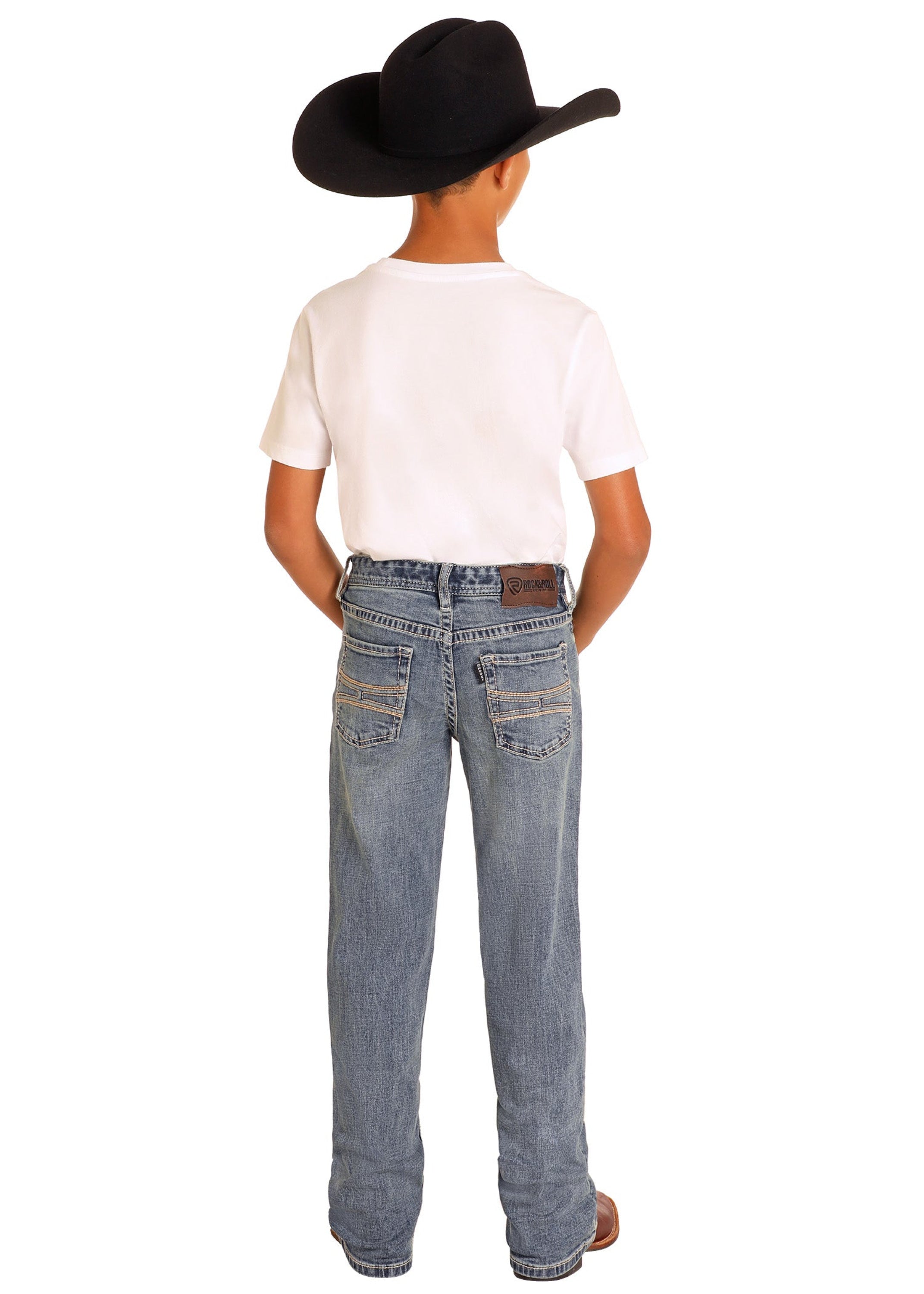 ROCK&ROLL JEANS BOYS MEDIUM VINTAGE HOOEY RAISED DENIM REGULAR FIT/BOOTCUT HB0BD03077 NIÑOS