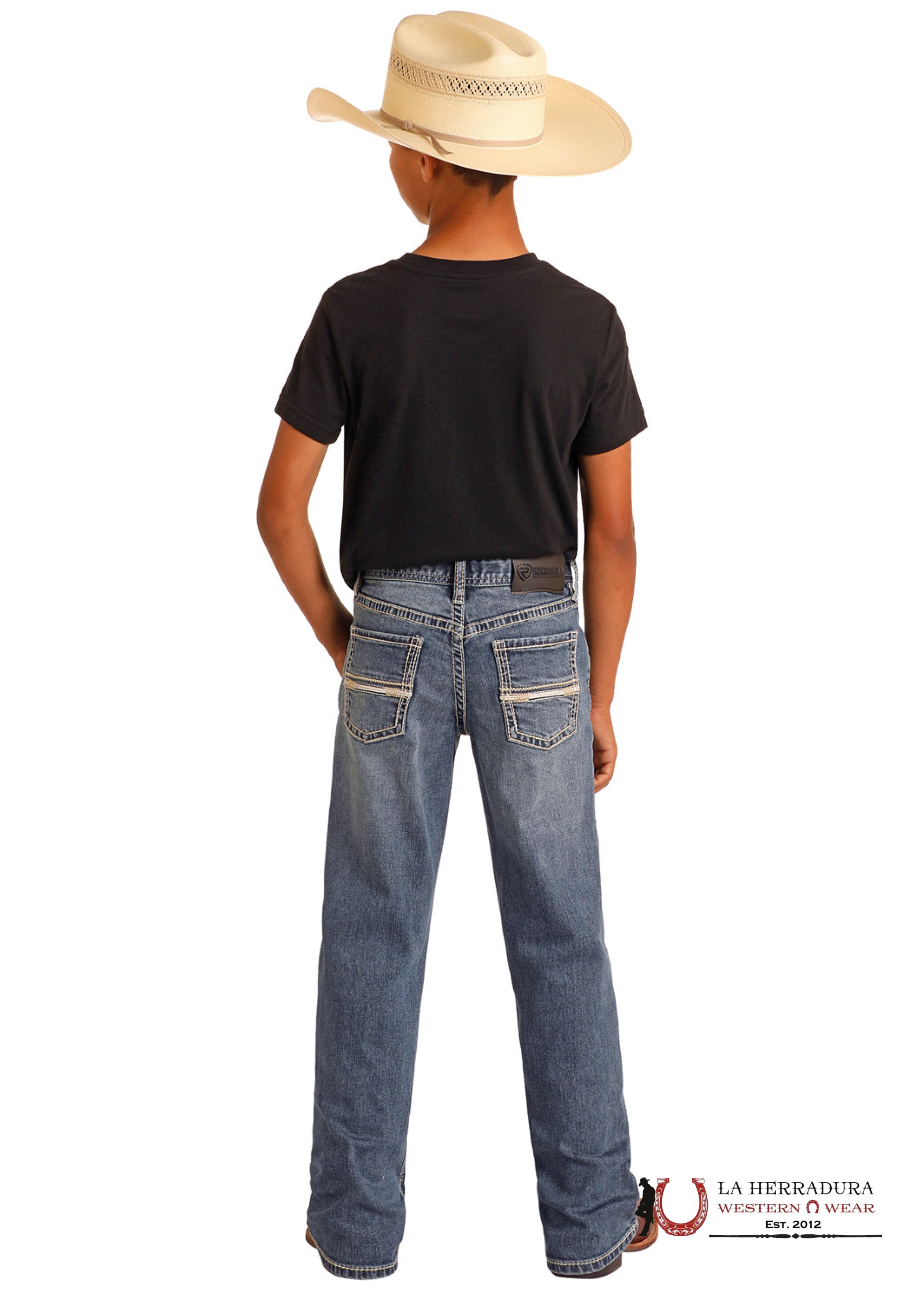 ROCK&ROLL JEANS KIDS MEDIUM VINTAGE STRAIGHT EMB BOOTCUT/REGULAR FIT BB0BD06136 NIÑOS