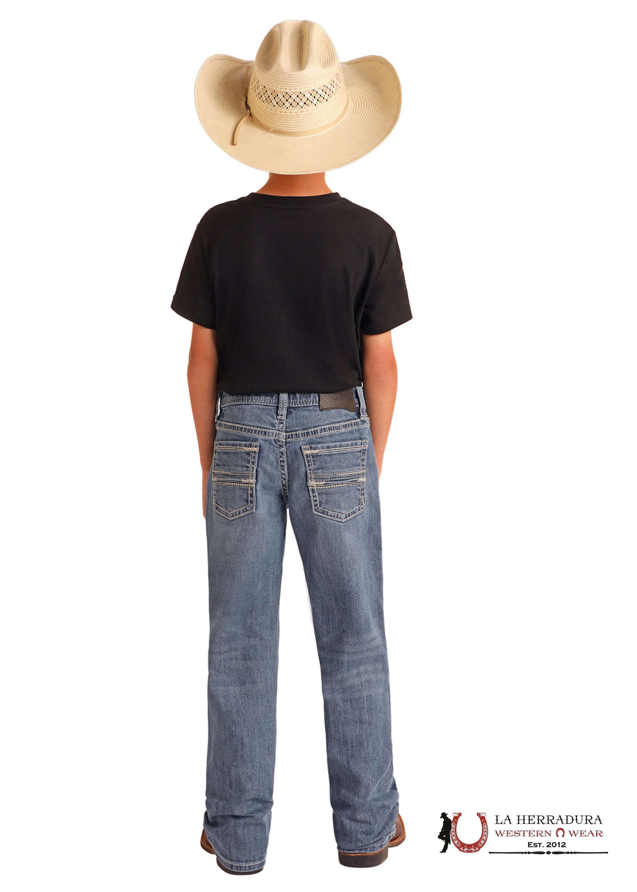 ROCK&ROLL JEANS KIDS MEDIUM VINTAGE TWO TONE REGULAR FIT/BOOTCUT BB0BD06220 NIÑOS