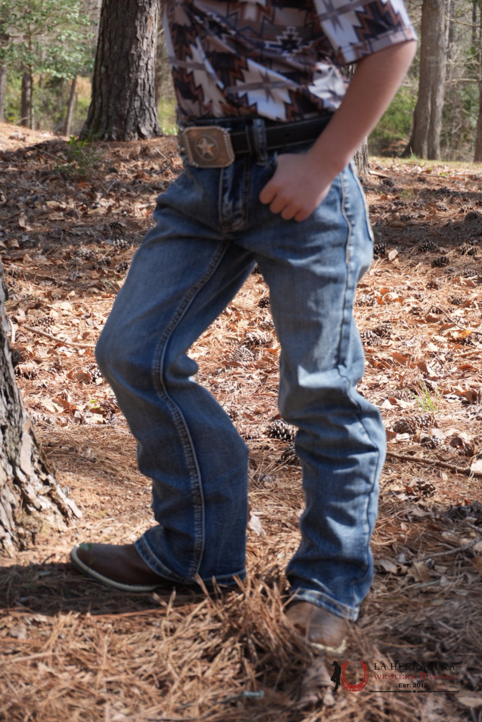 ROCK&ROLL JEANS KIDS ROPE STITCH EMB MEDIUM VINTAGE REGULAR FIT BOOTCUT - 5592 NIÑOS