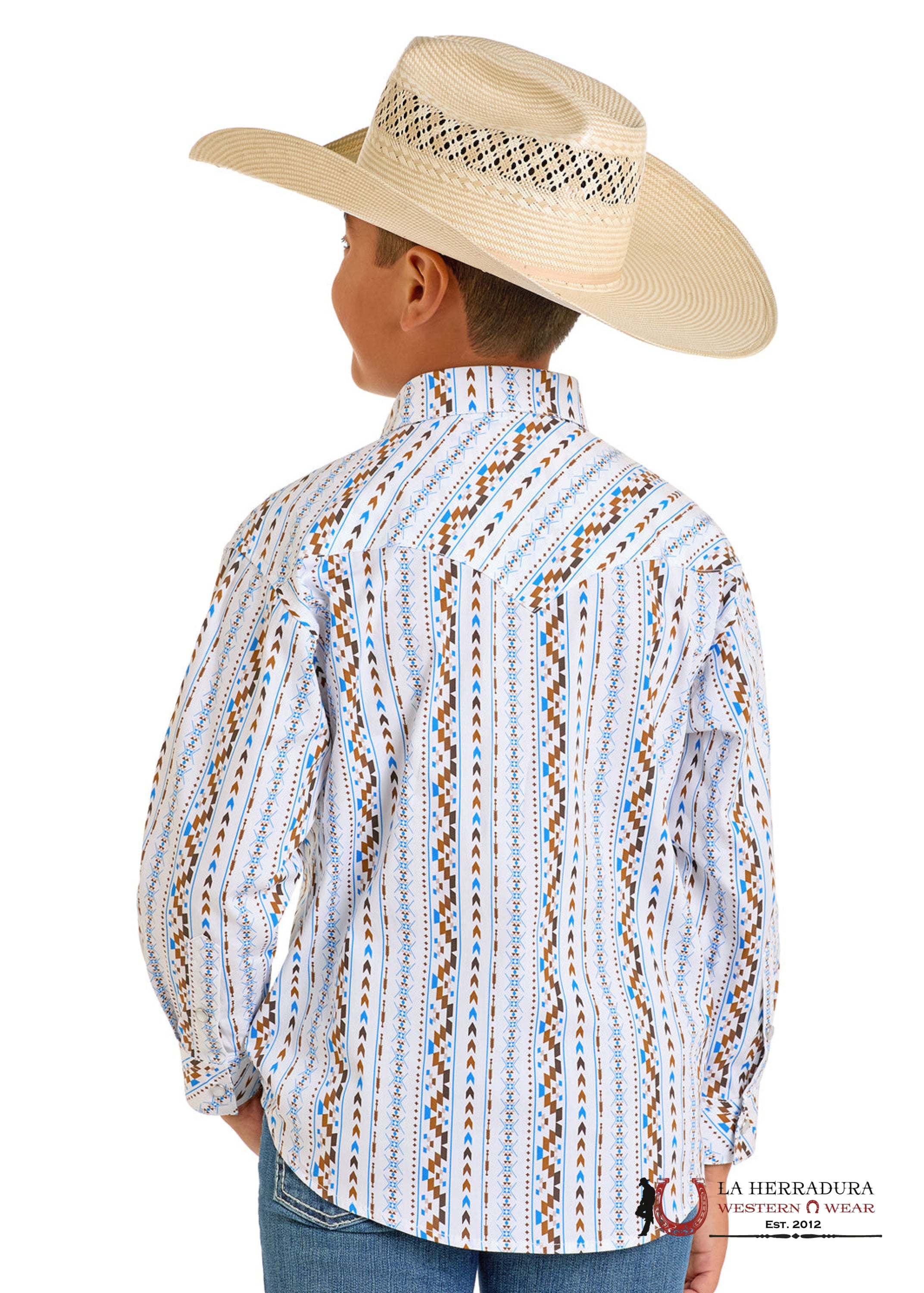 ROCK&ROLL KIDS -BOYBlack LS 2PKT PAISLEY WOVEN SNAP BBN2S06493 NIÑOS