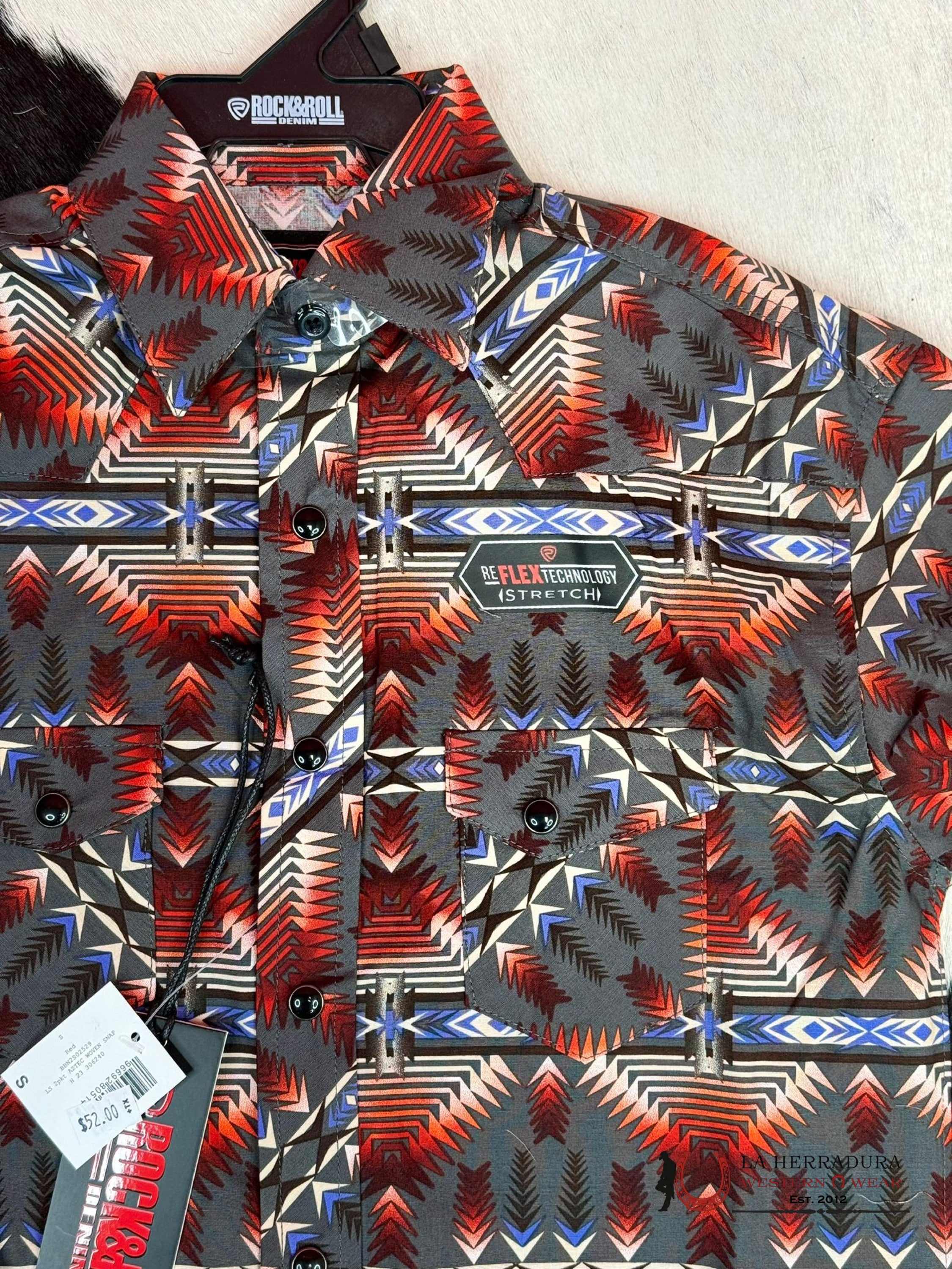 Rock&Roll Kids Aztec Woven Snap Niños