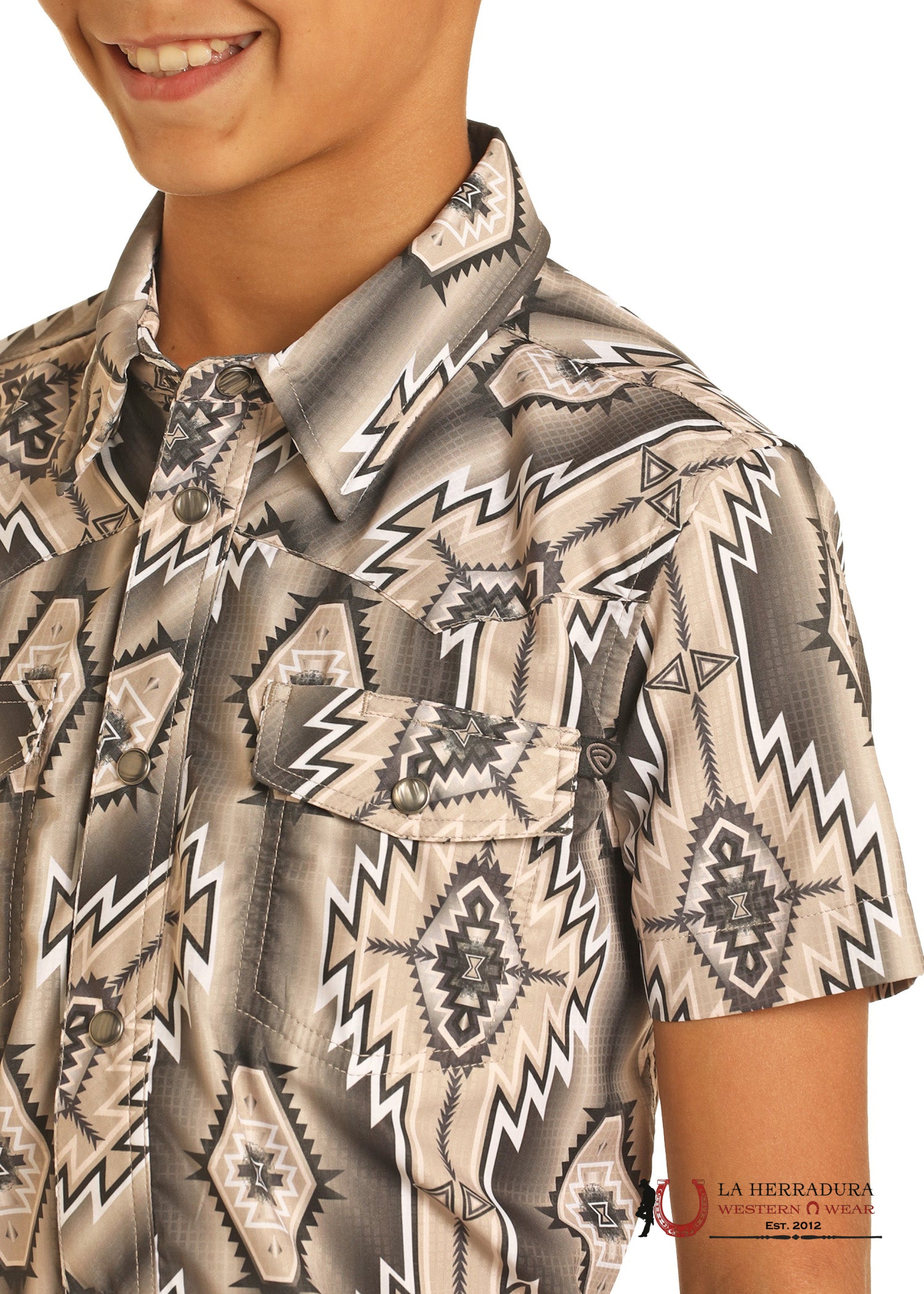 ROCK&ROLL KIDS -BOYS BROWN RR TEK SS BBN3S04806 NIÑOS