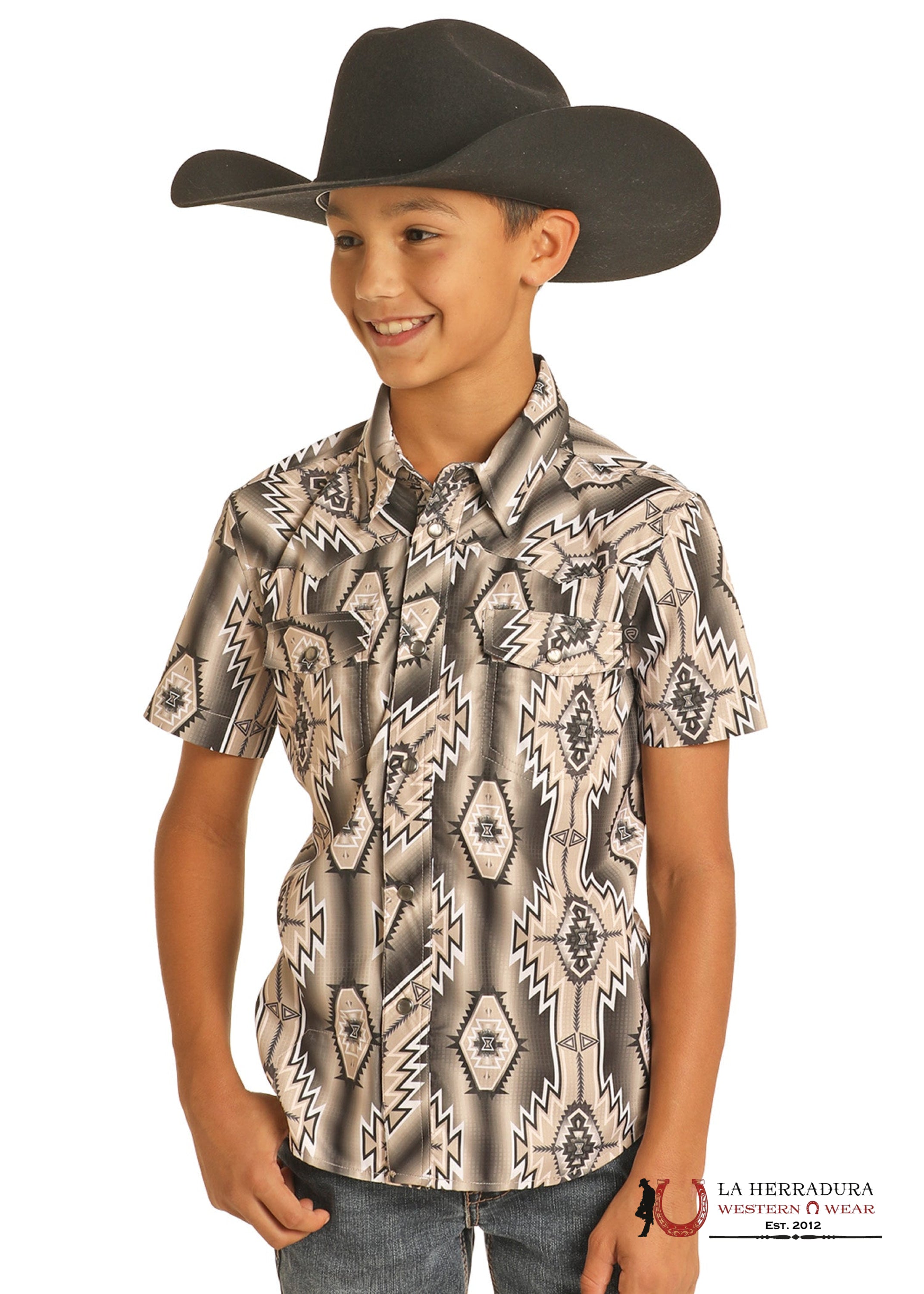 ROCK&ROLL KIDS -BOYS BROWN RR TEK SS BBN3S04806 NIÑOS