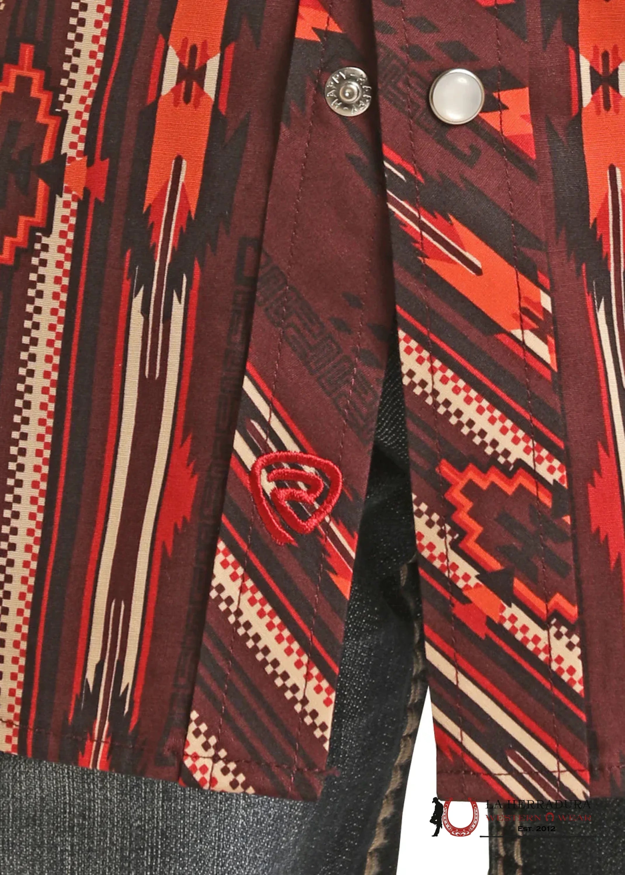 ROCK&ROLL KIDS -BOYS BURGUNDY AZTEC POPLIN RRBSOSRZ1K NIÑOS