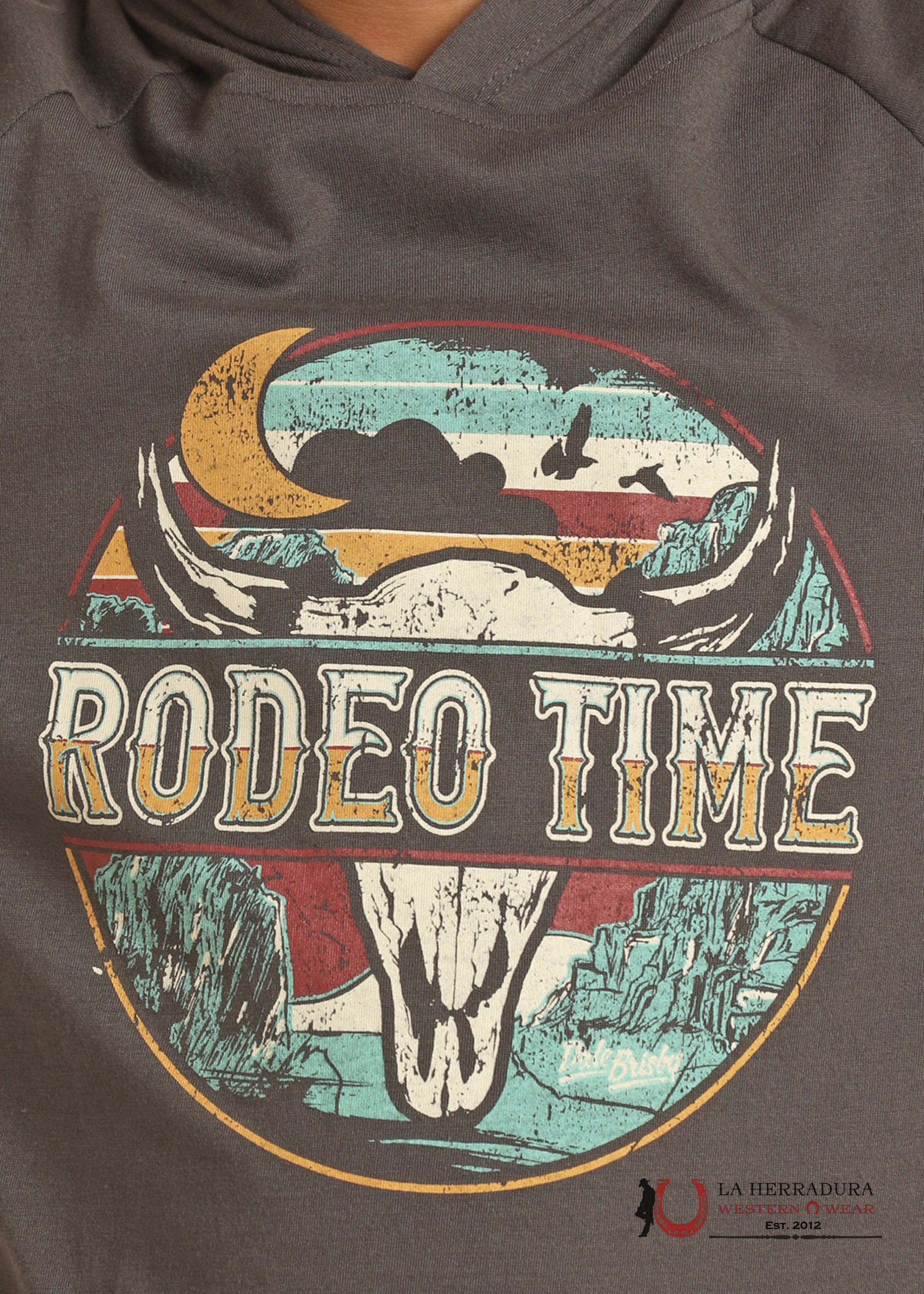 ROCK&ROLL KIDS -BOYS CHARCOAL DALE GRAPHIC HOODIE RRBT94R068 NIÑOS