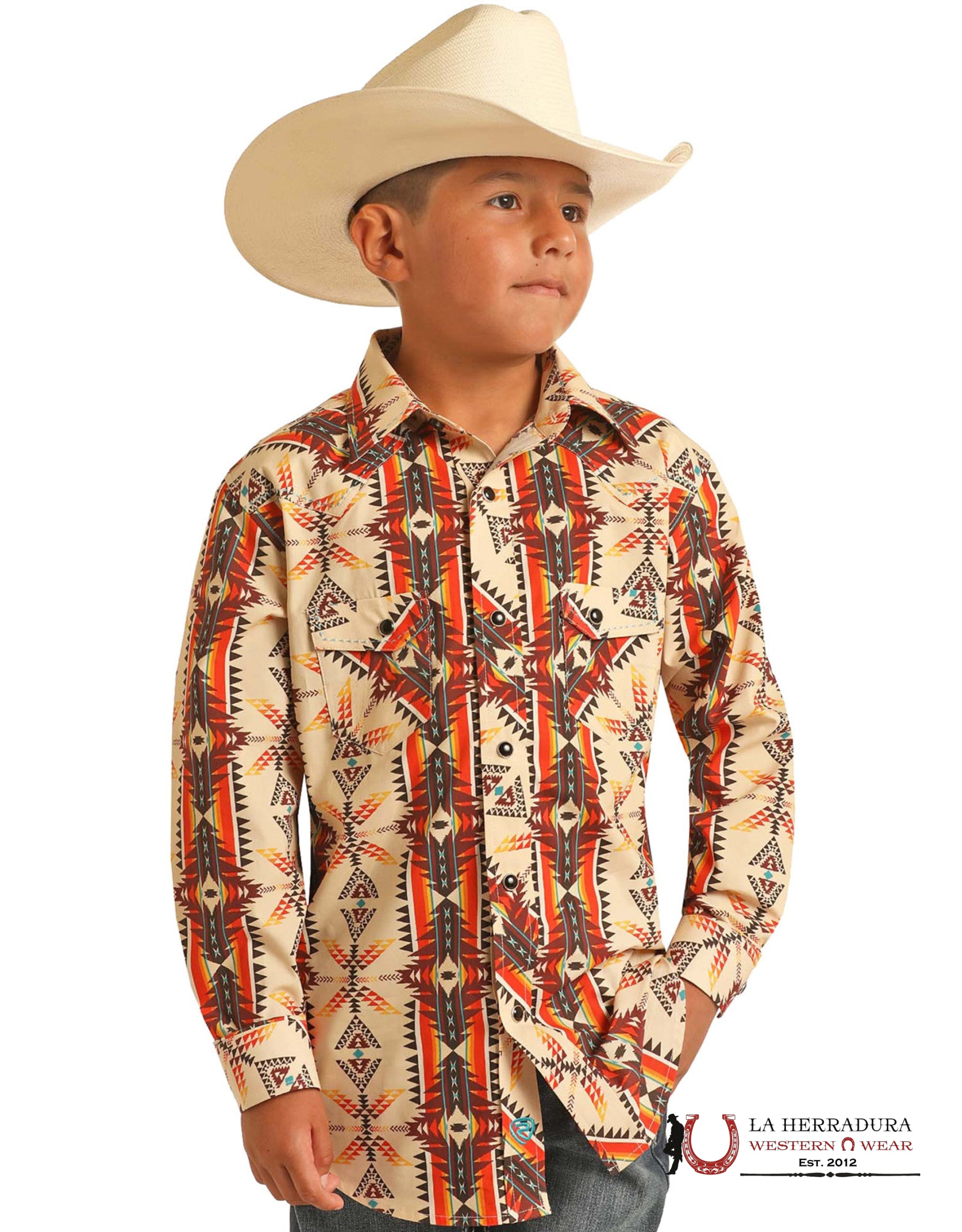 ROCK&ROLL KIDS -BOYS LUST LS SNAP B8S3304 NIÑOS