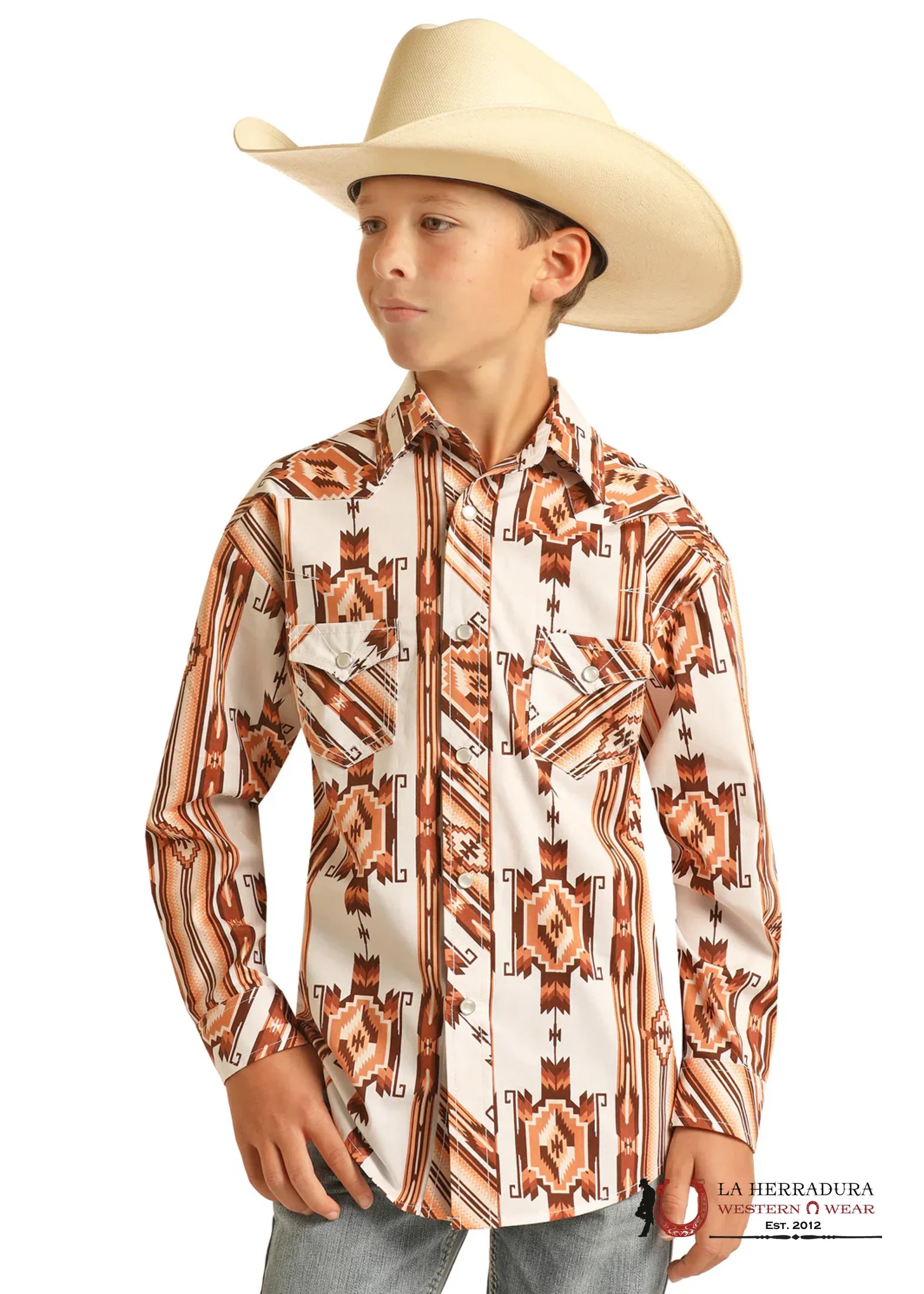 ROCK&ROLL KIDS -BOYS NATURAL RRCB AZTEC B LS RRBS2SRZ7S NIÑOS